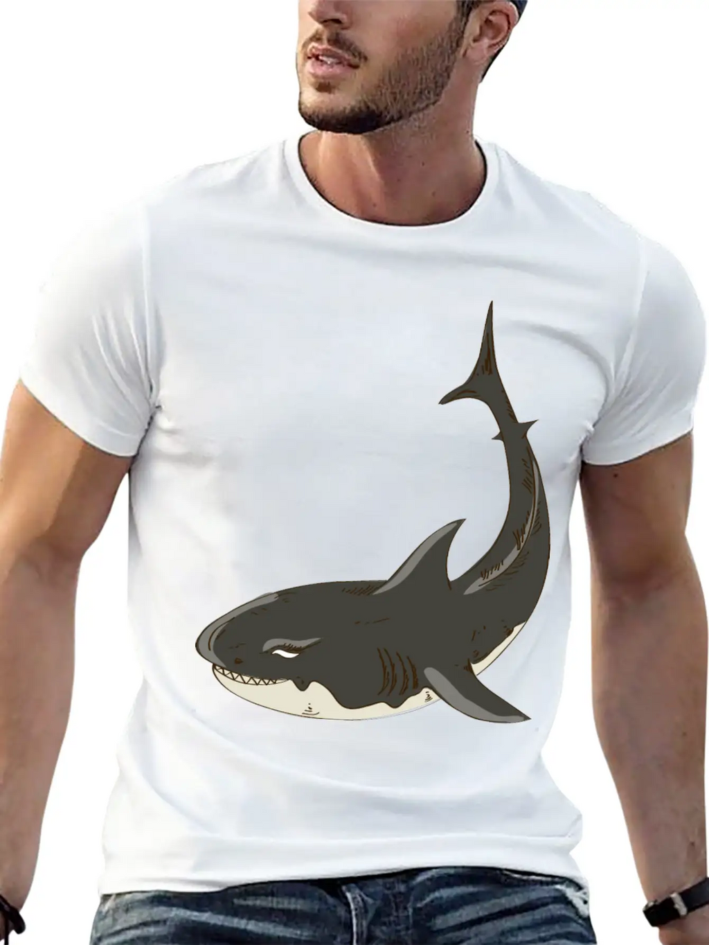 Shark Classic Cotton Tee – Unisex Comfort For Any Season