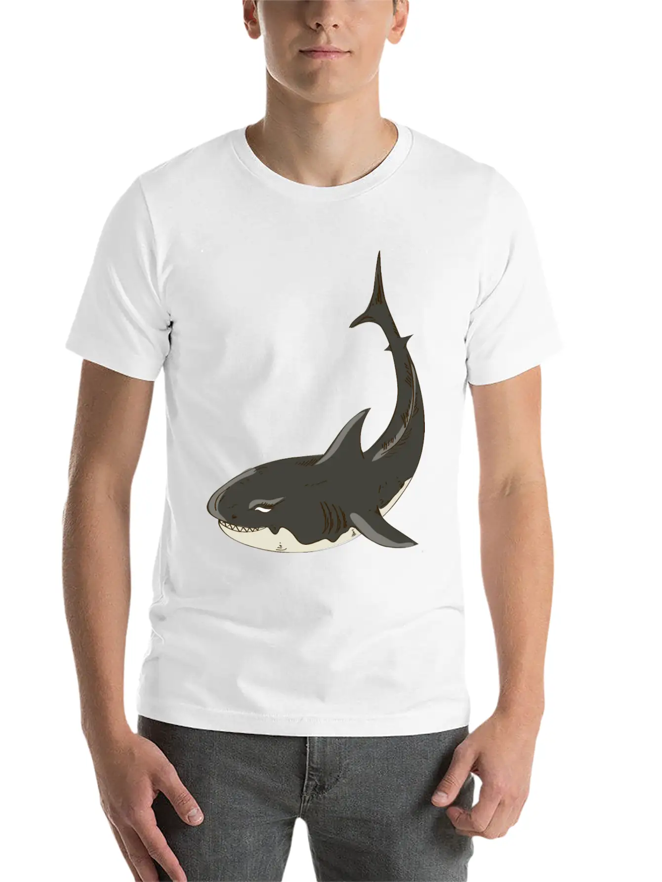 Shark Classic Cotton Tee – Unisex Comfort For Any Season