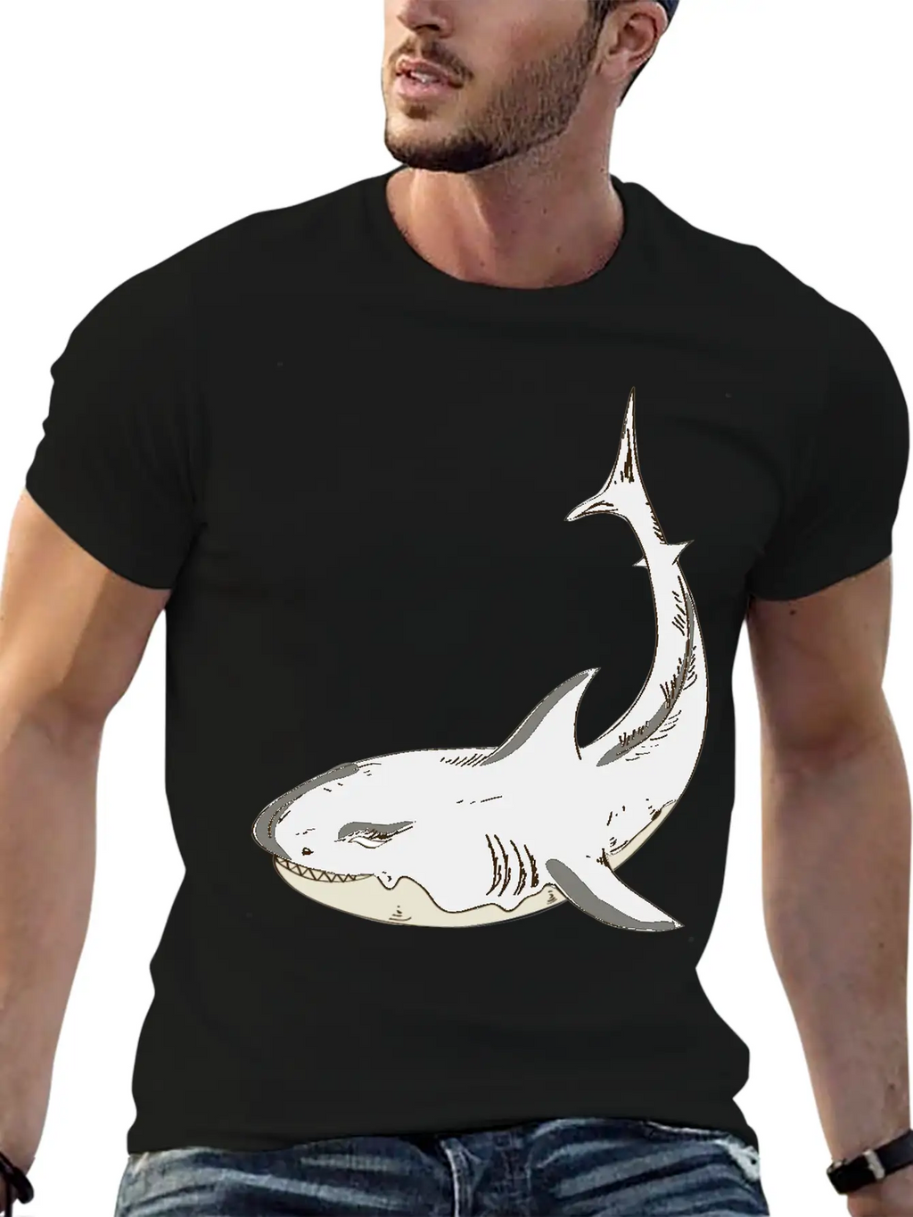 Shark Classic Cotton Tee – Unisex Comfort For Any Season