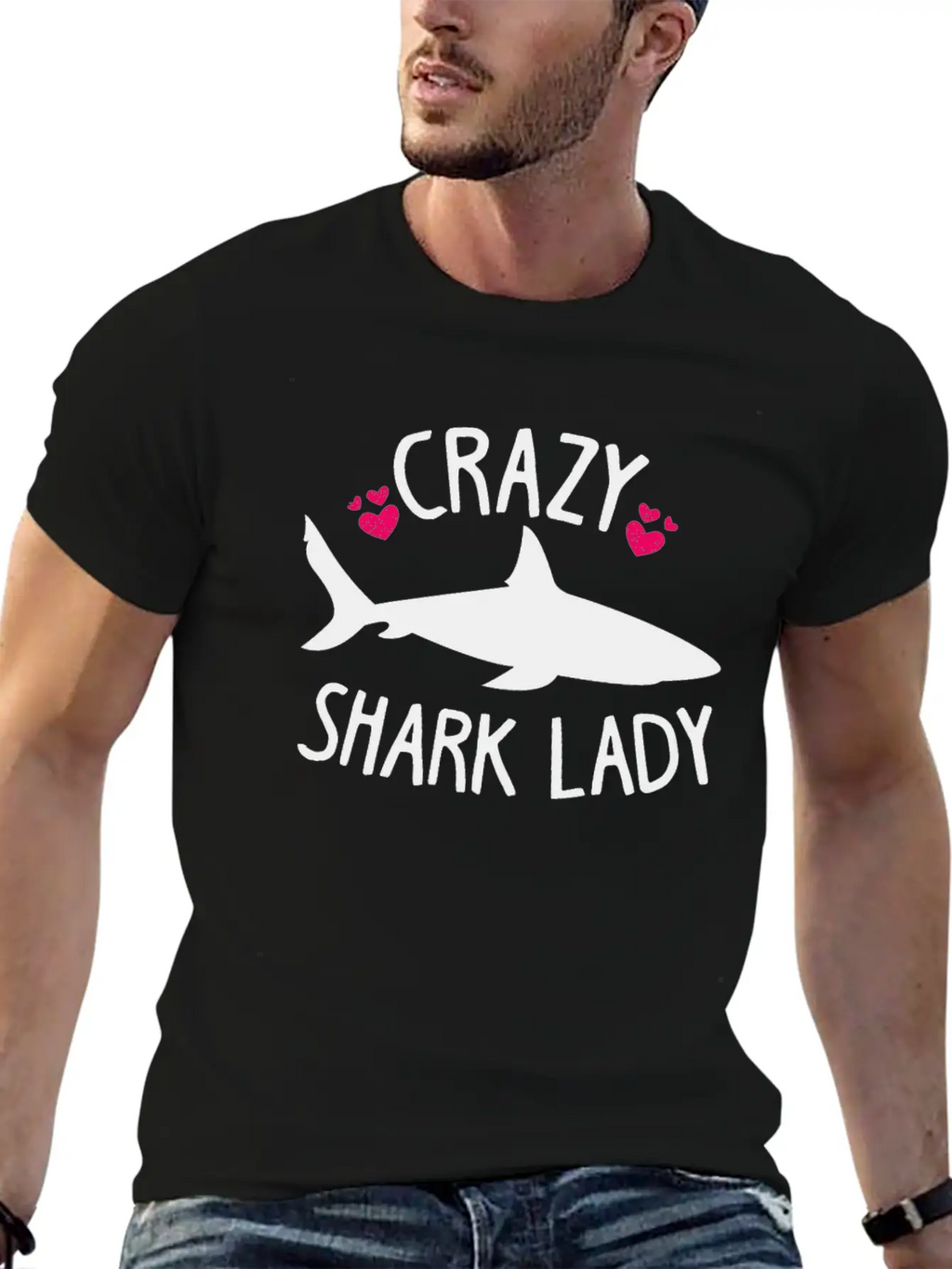 Shark Lady Week Of The Shark Wife Gift Timeless Short Sleeve Tee – Comfy And Minimalist Design