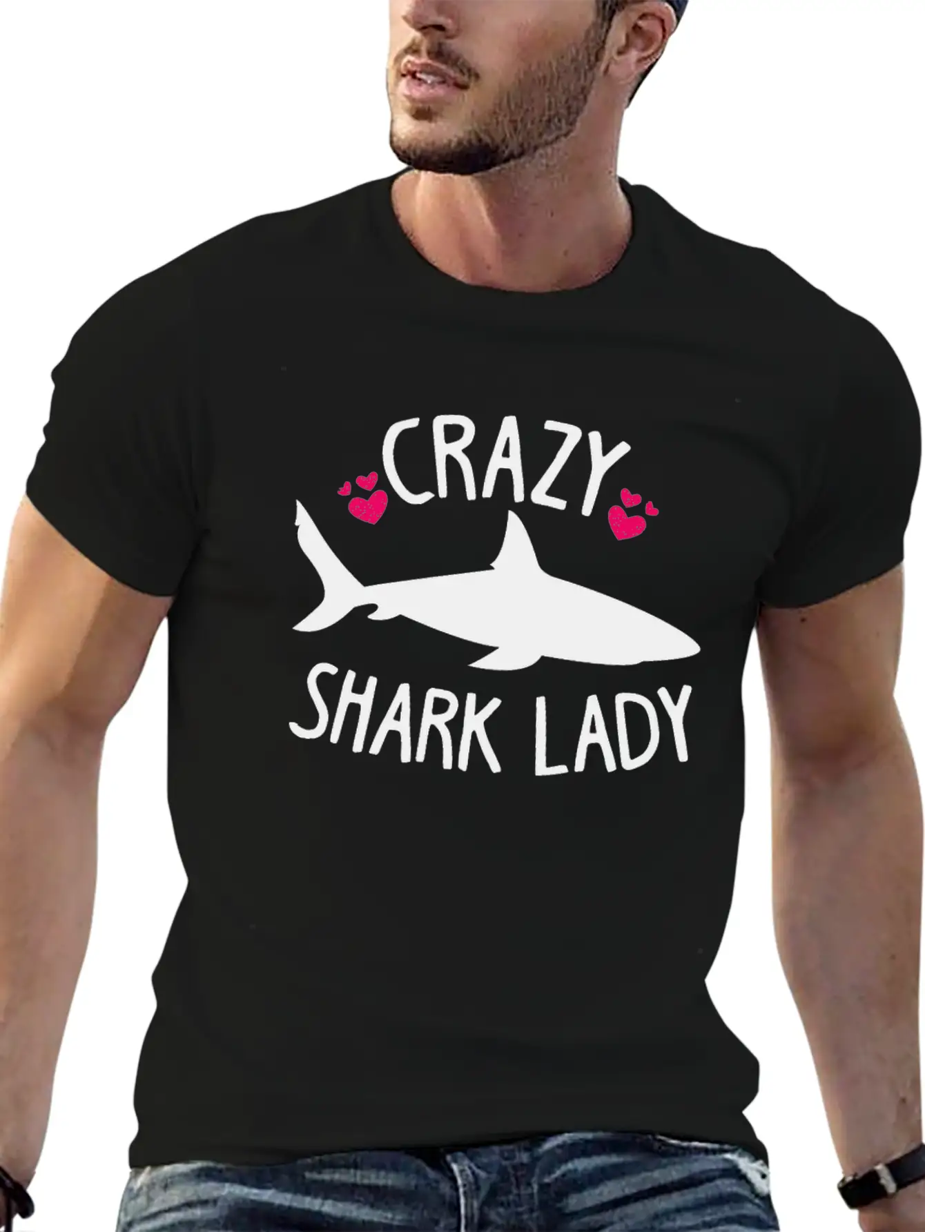 Shark Lady Week Of The Shark Wife Gift Timeless Short Sleeve Tee – Comfy And Minimalist Design