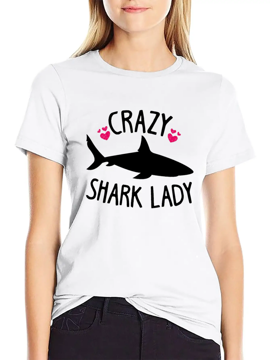 Shark Lady Week Of The Shark Wife Gift Timeless Short Sleeve Tee – Comfy And Minimalist Design