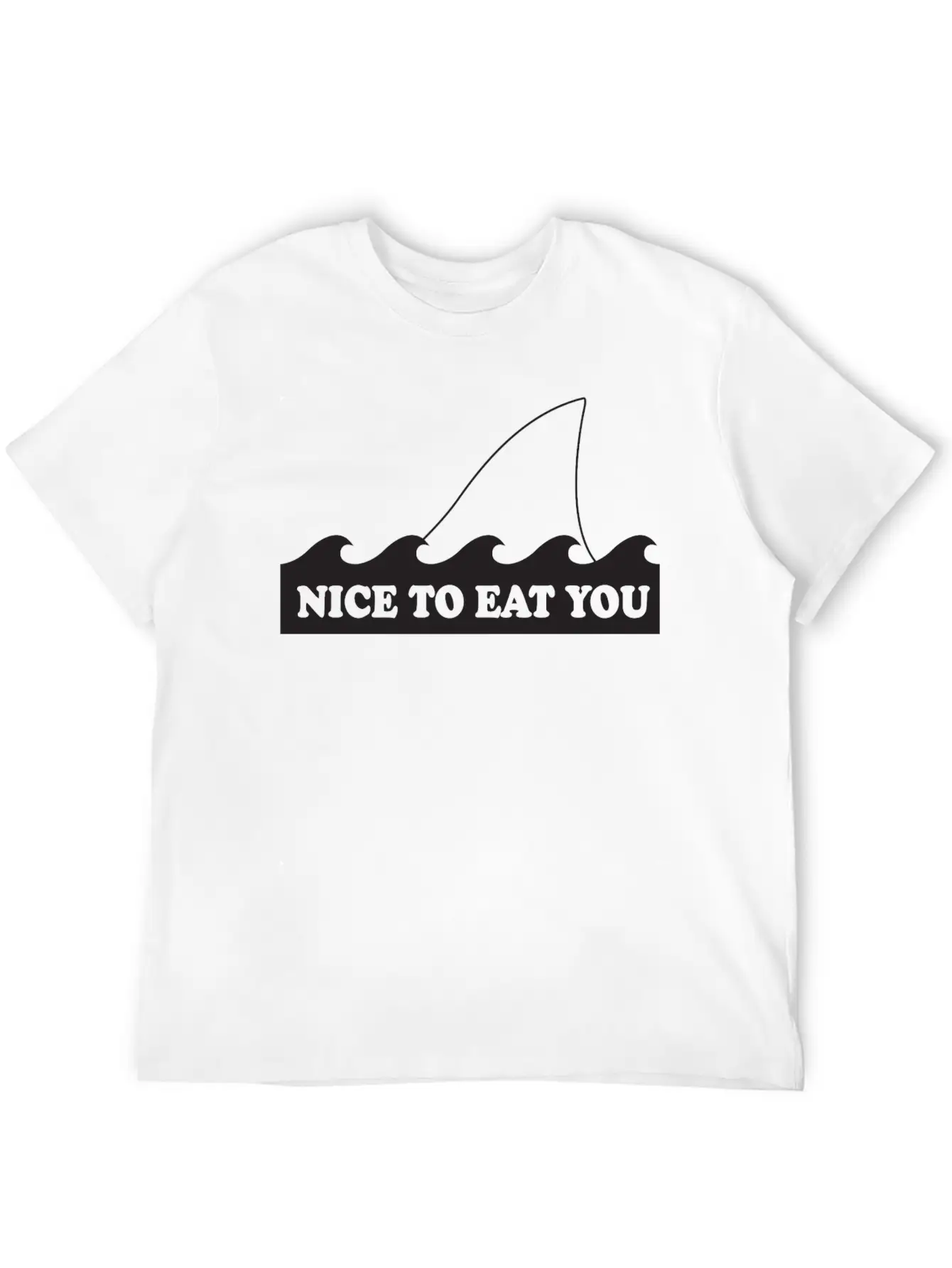 Shark - Shark. Nice To Eat You Breathable Graphic T-Shirt – Perfect For Casual Days