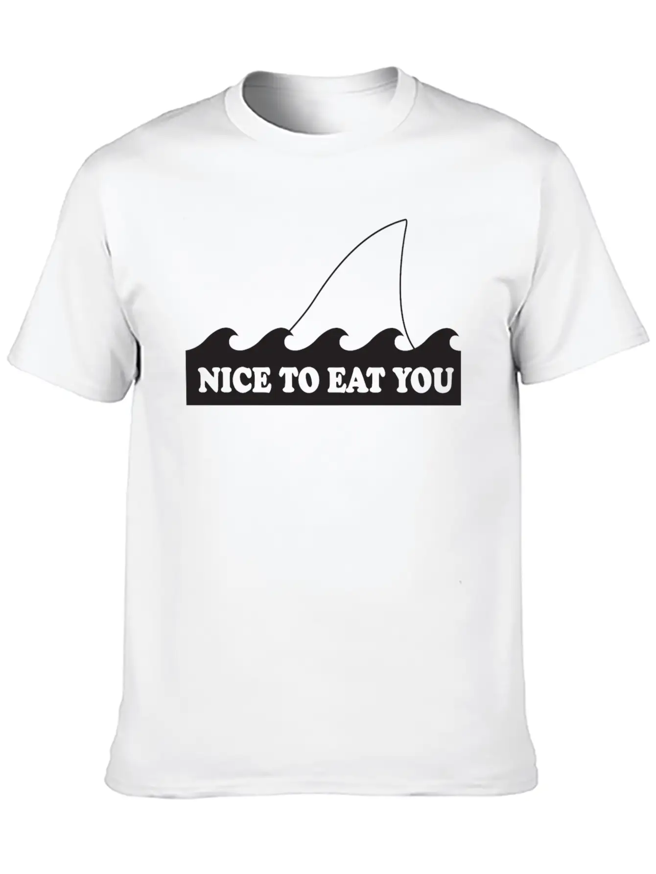 Shark - Shark. Nice To Eat You Breathable Graphic T-Shirt – Perfect For Casual Days