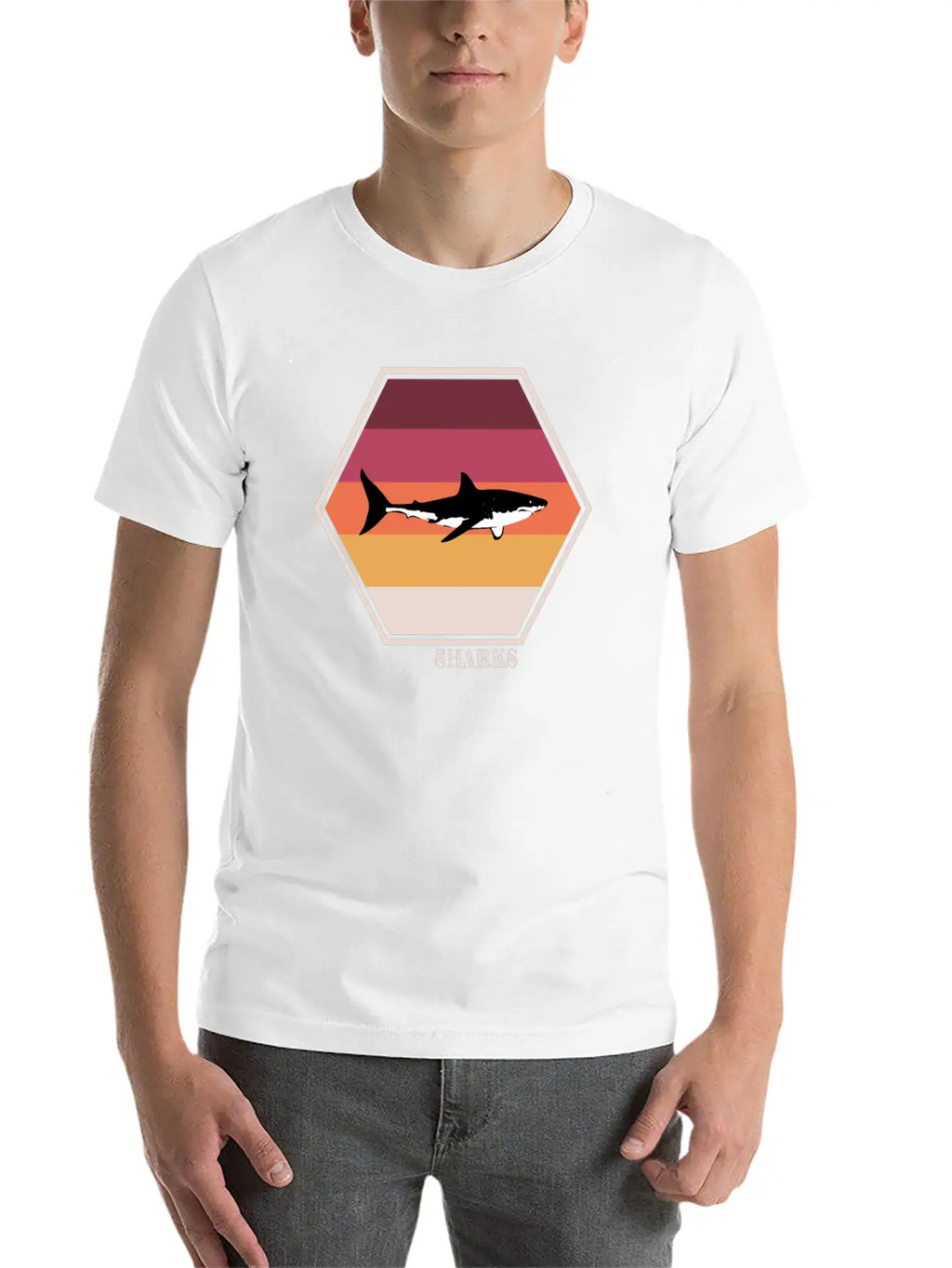 Shark Tee Breathable Soft Cotton T-Shirt – Timeless Casual Look