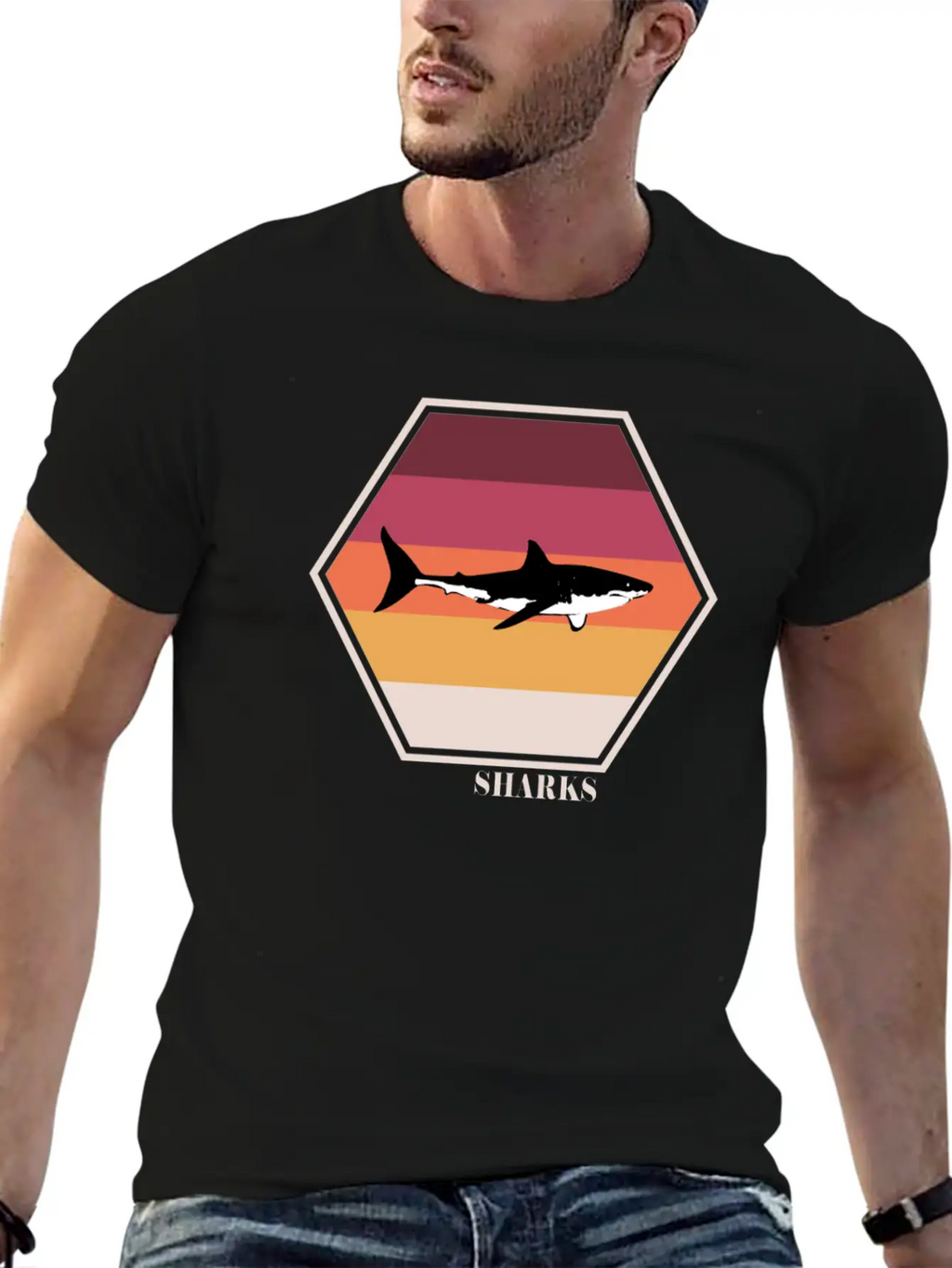 Shark Tee Breathable Soft Cotton T-Shirt – Timeless Casual Look