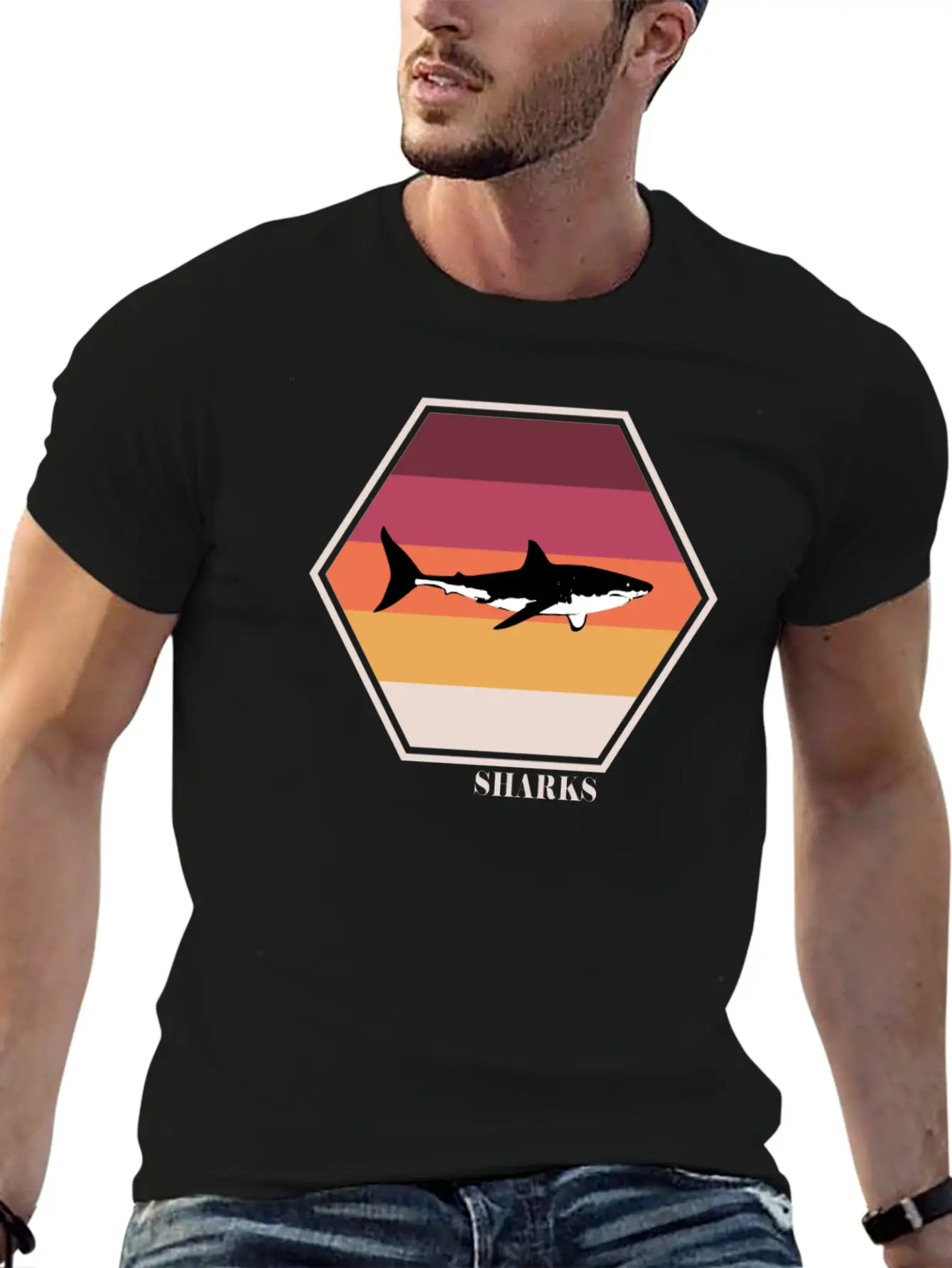 Shark Tee Breathable Soft Cotton T-Shirt – Timeless Casual Look