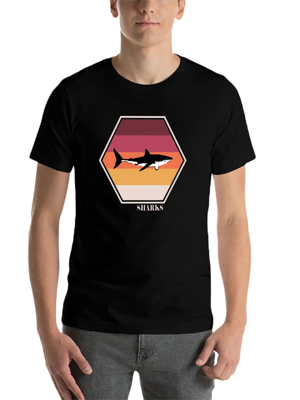 Shark Tee Breathable Soft Cotton T-Shirt – Timeless Casual Look