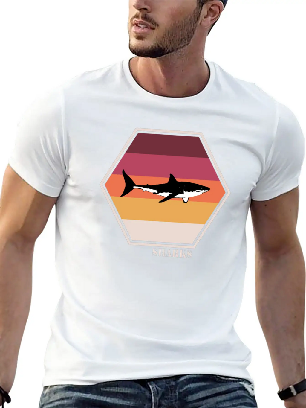 Shark Tee Breathable Soft Cotton T-Shirt – Timeless Casual Look