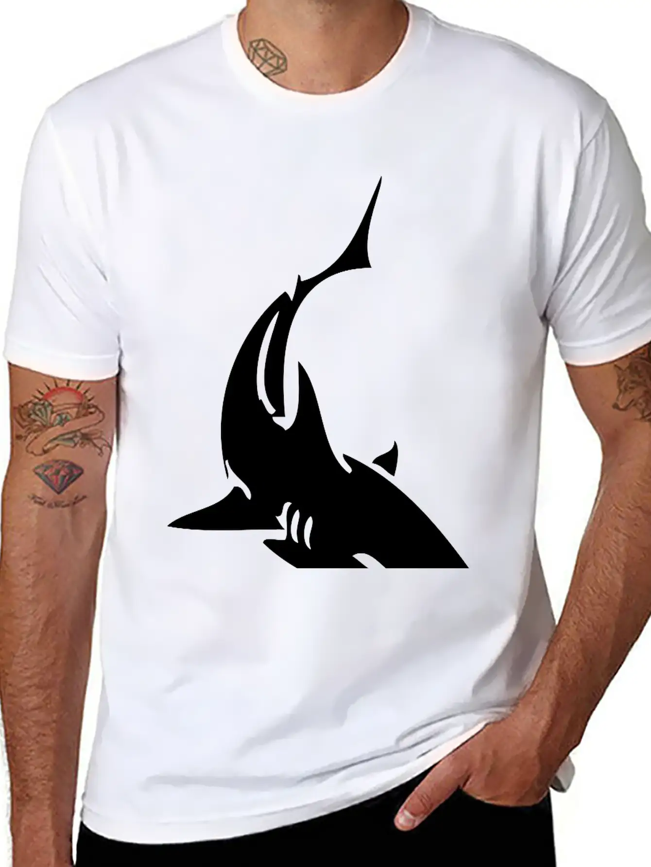 Shark Unisex Casual T-Shirt – Clean Design For Daily Comfort
