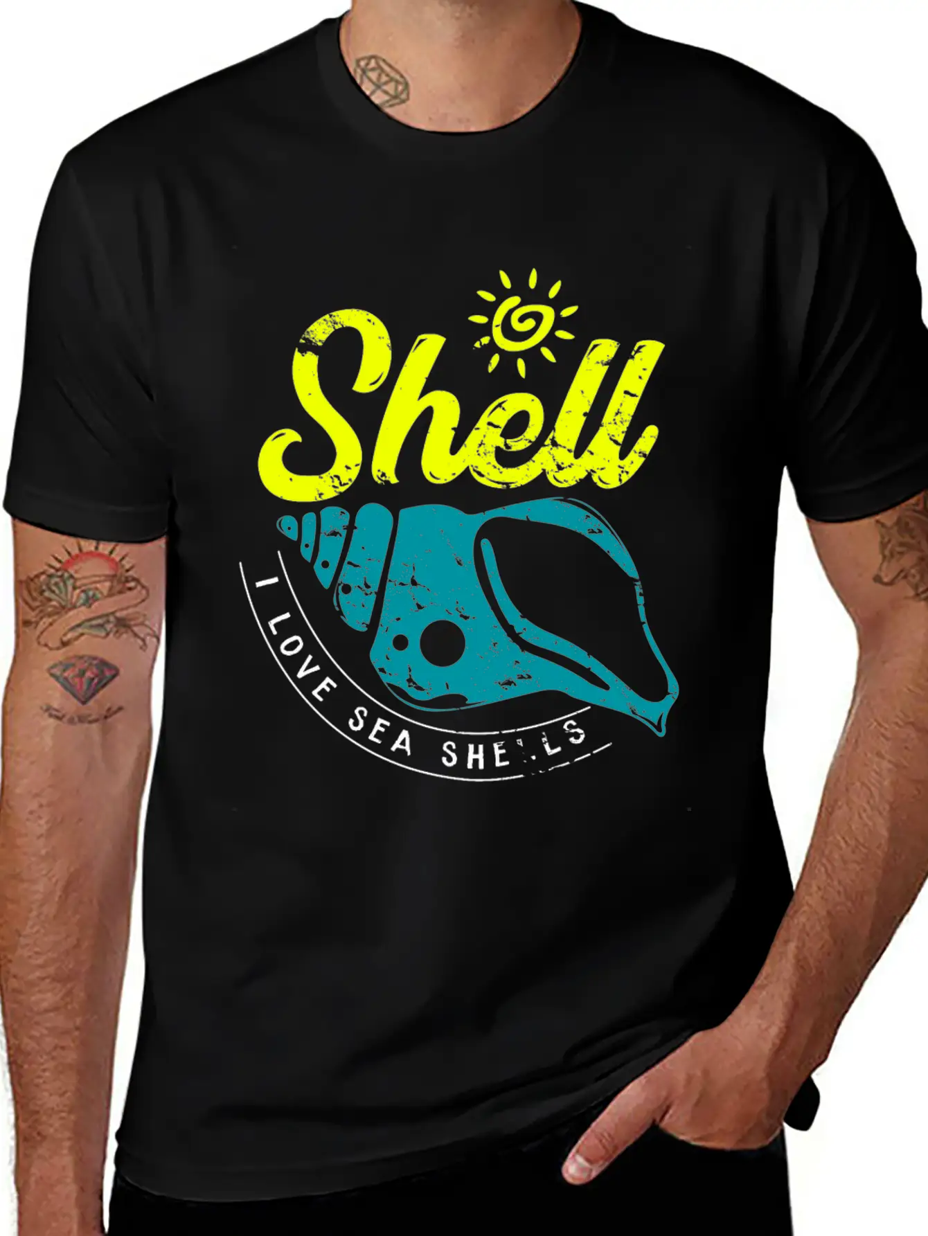 Shell I Love Sea Shells Christmas Gift Essential Cotton Tee For Daily Outfits – Unisex Style
