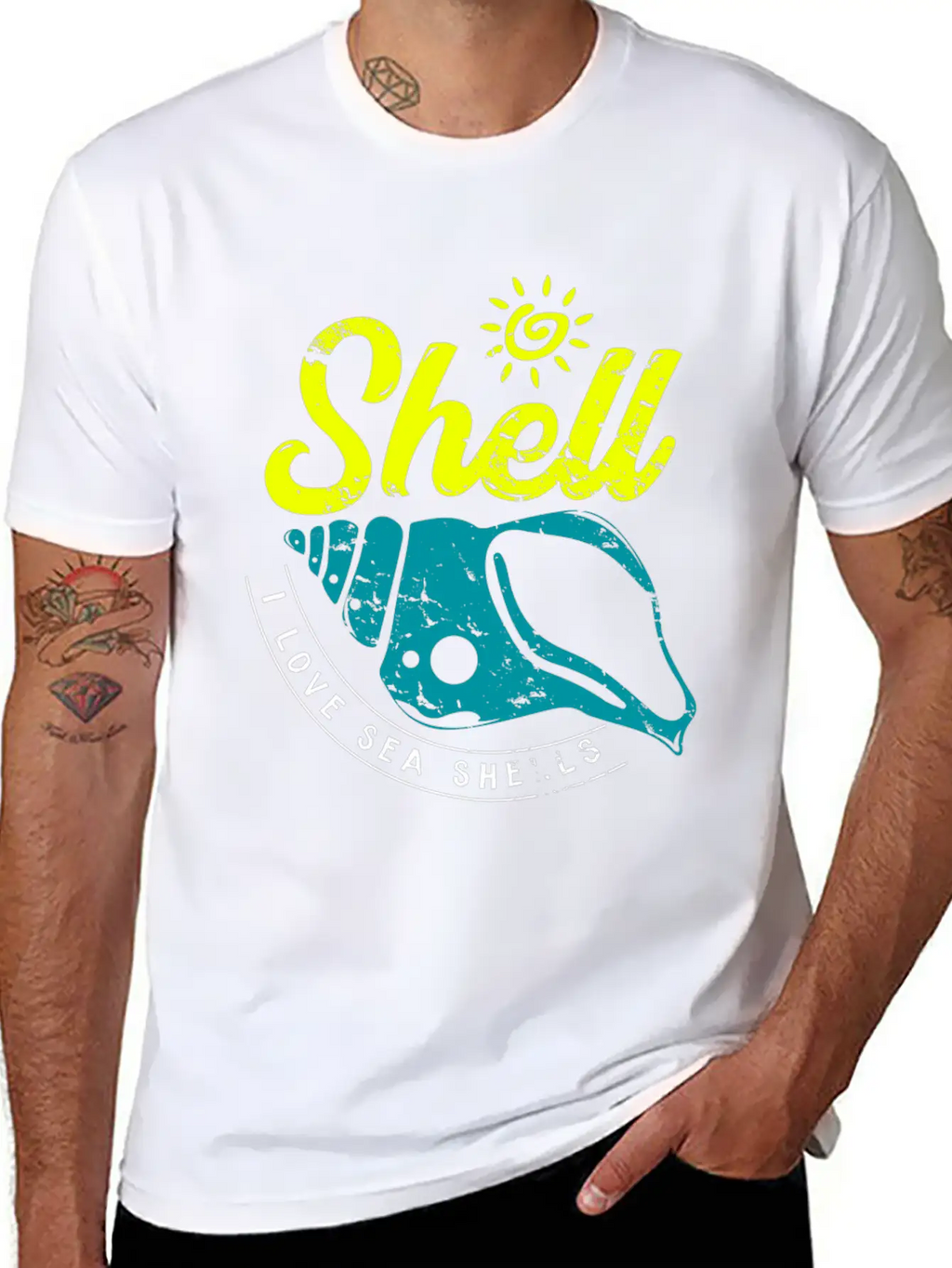 Shell I Love Sea Shells Christmas Gift Essential Cotton Tee For Daily Outfits – Unisex Style