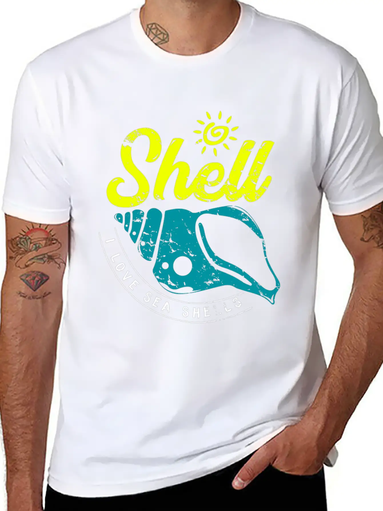 Shell I Love Sea Shells Christmas Gift Essential Cotton Tee For Daily Outfits – Unisex Style