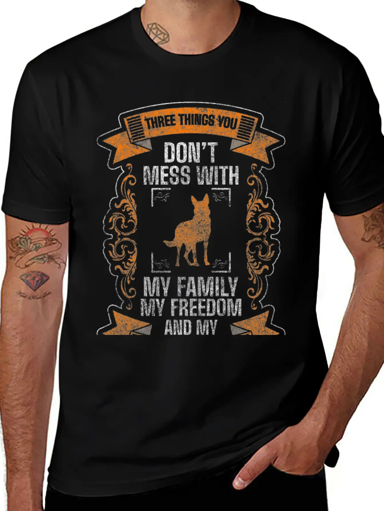 Shepherd Dog Protection Services Dog Lover Relaxed Everyday Tee – Lightweight And Durable Cotton