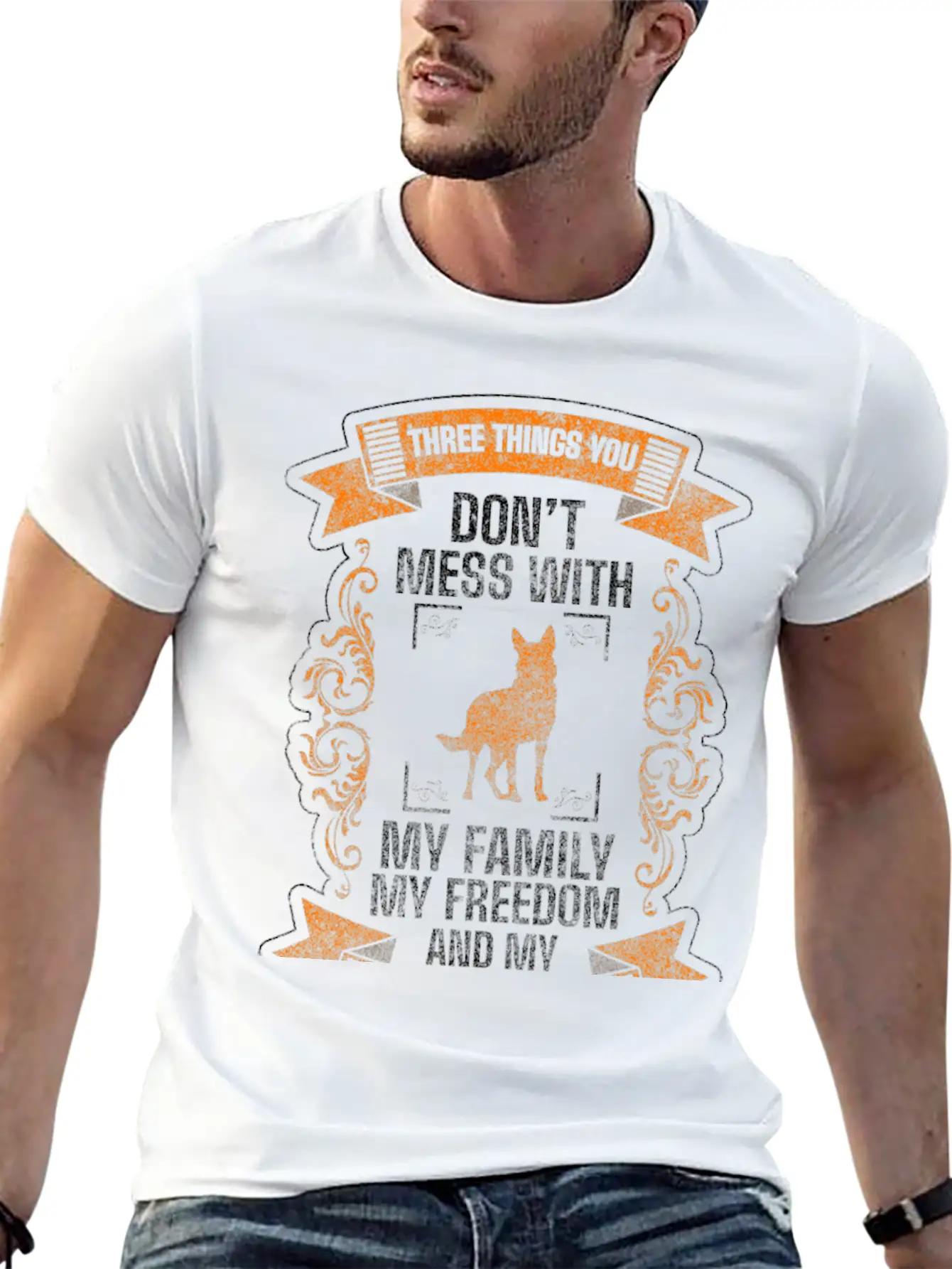 Shepherd Dog Protection Services Dog Lover Relaxed Everyday Tee – Lightweight And Durable Cotton