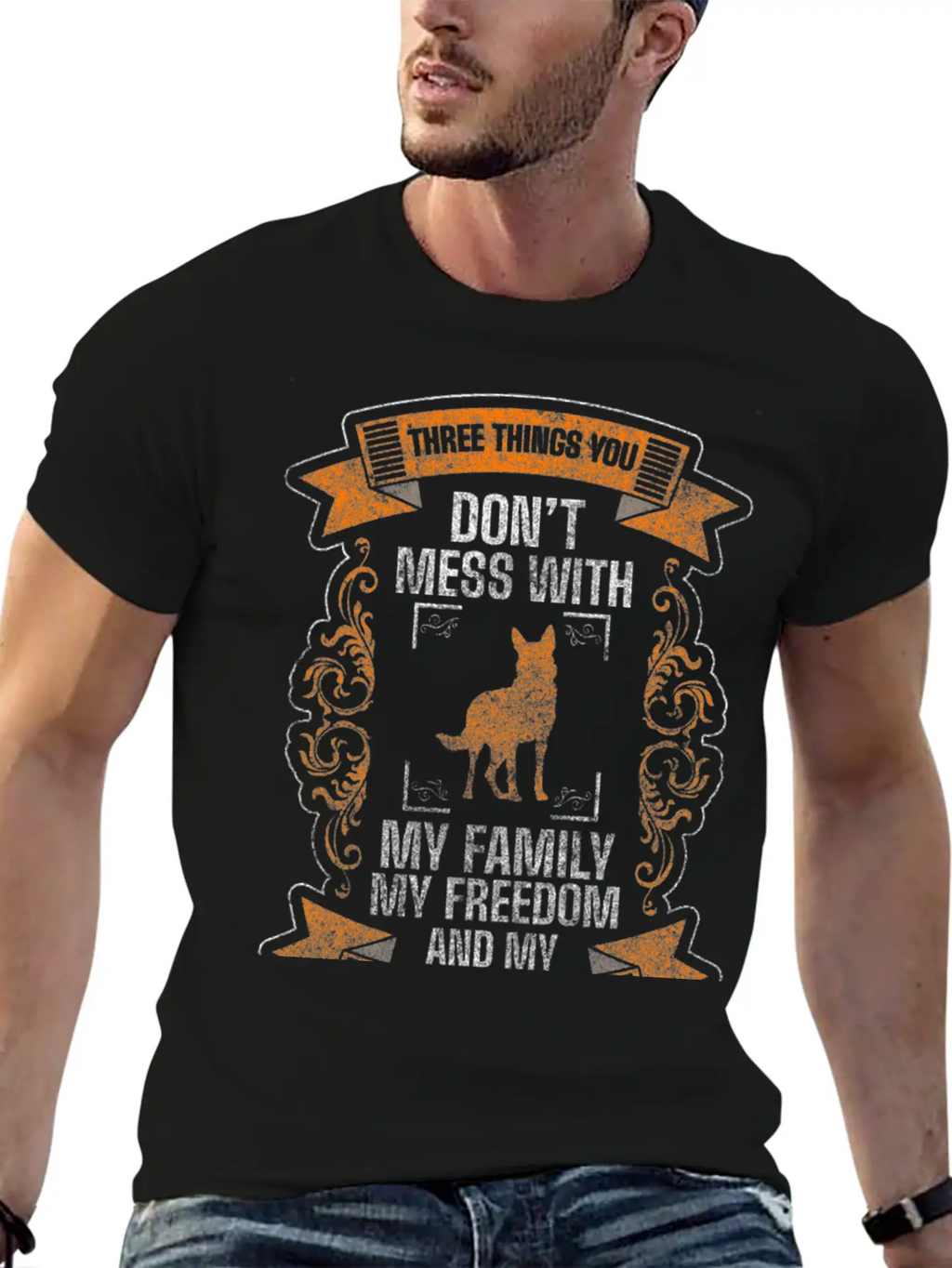 Shepherd Dog Protection Services Dog Lover Relaxed Everyday Tee – Lightweight And Durable Cotton