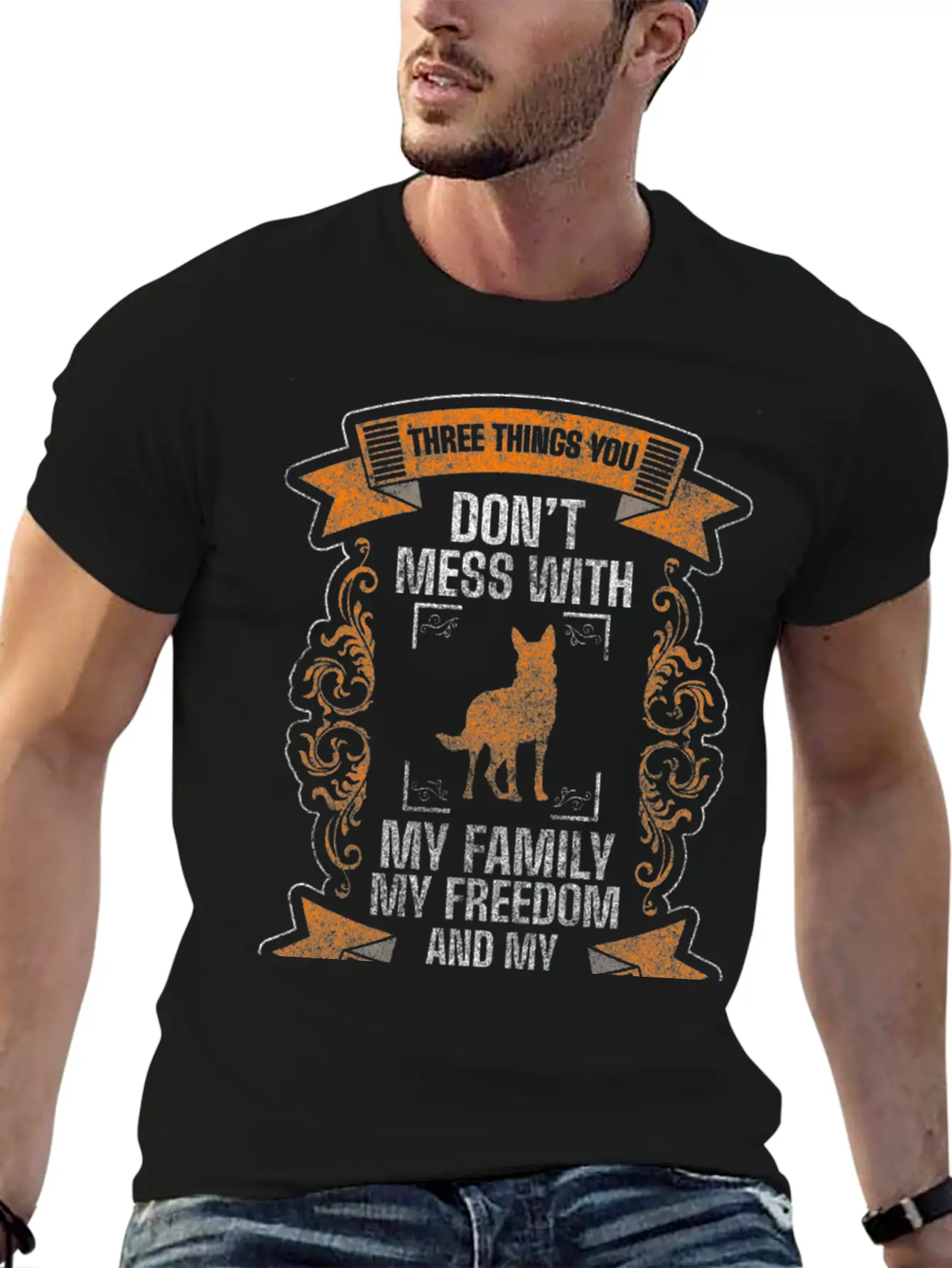 Shepherd Dog Protection Services Dog Lover Relaxed Everyday Tee – Lightweight And Durable Cotton