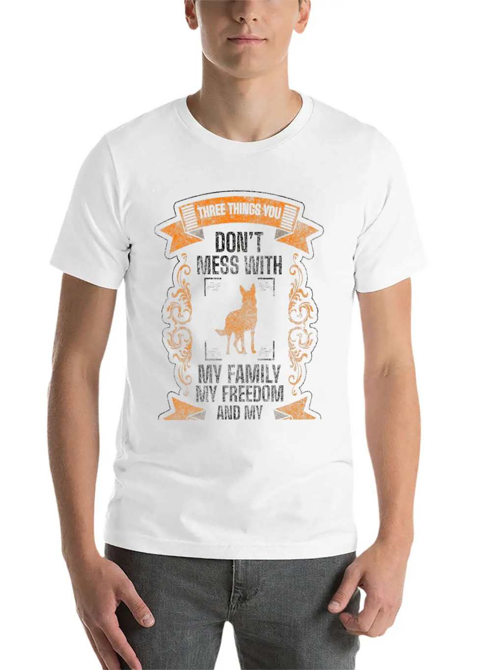 Shepherd Dog Protection Services Dog Lover Relaxed Everyday Tee – Lightweight And Durable Cotton