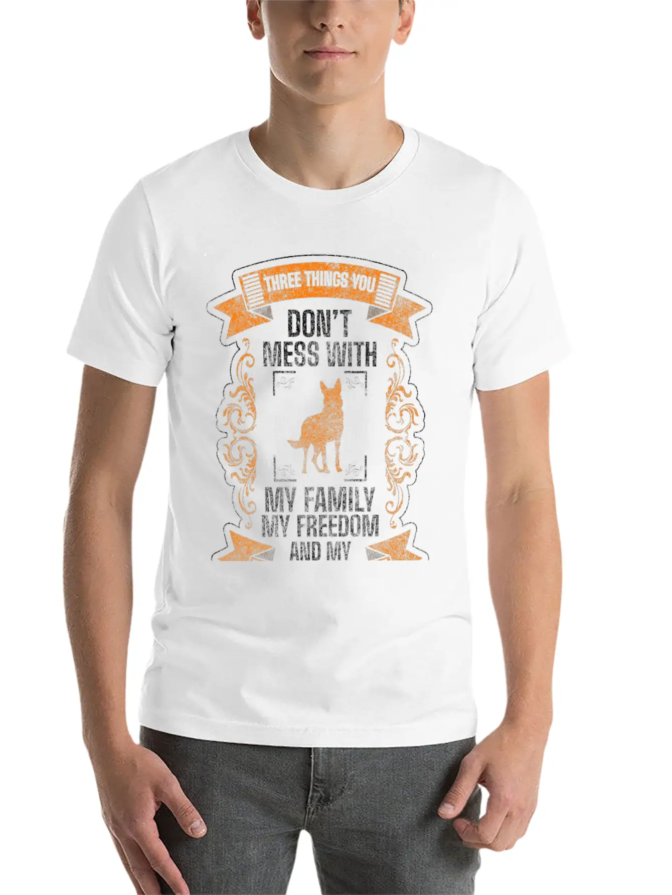 Shepherd Dog Protection Services Dog Lover Relaxed Everyday Tee – Lightweight And Durable Cotton