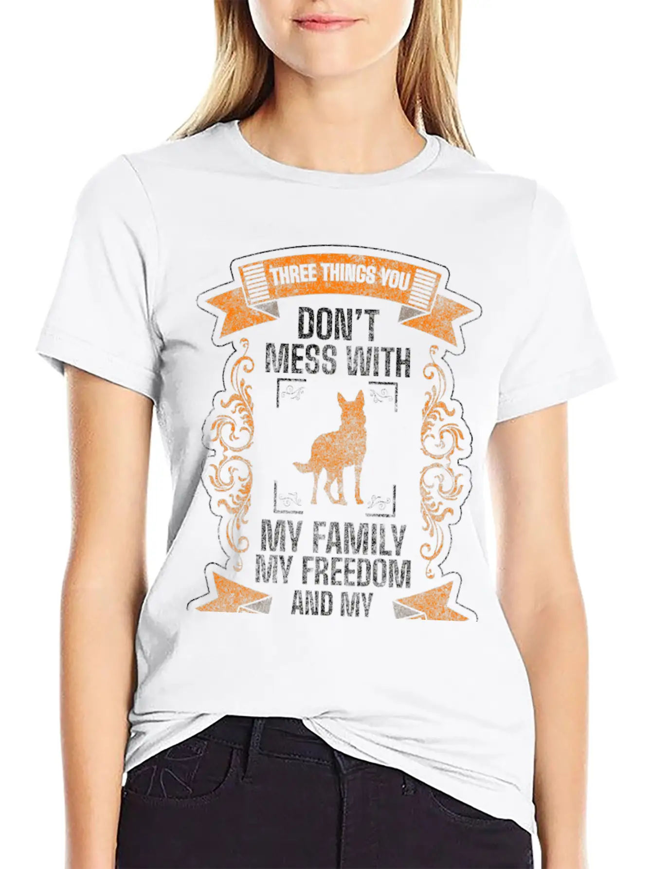 Shepherd Dog Protection Services Dog Lover Relaxed Everyday Tee – Lightweight And Durable Cotton