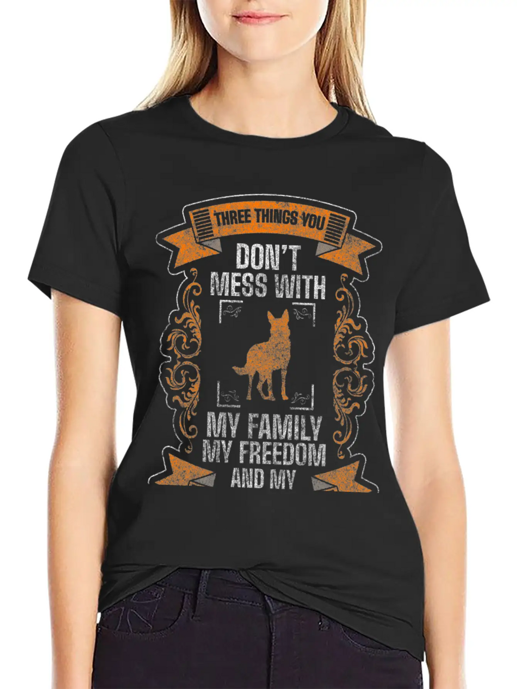 Shepherd Dog Protection Services Dog Lover Relaxed Everyday Tee – Lightweight And Durable Cotton