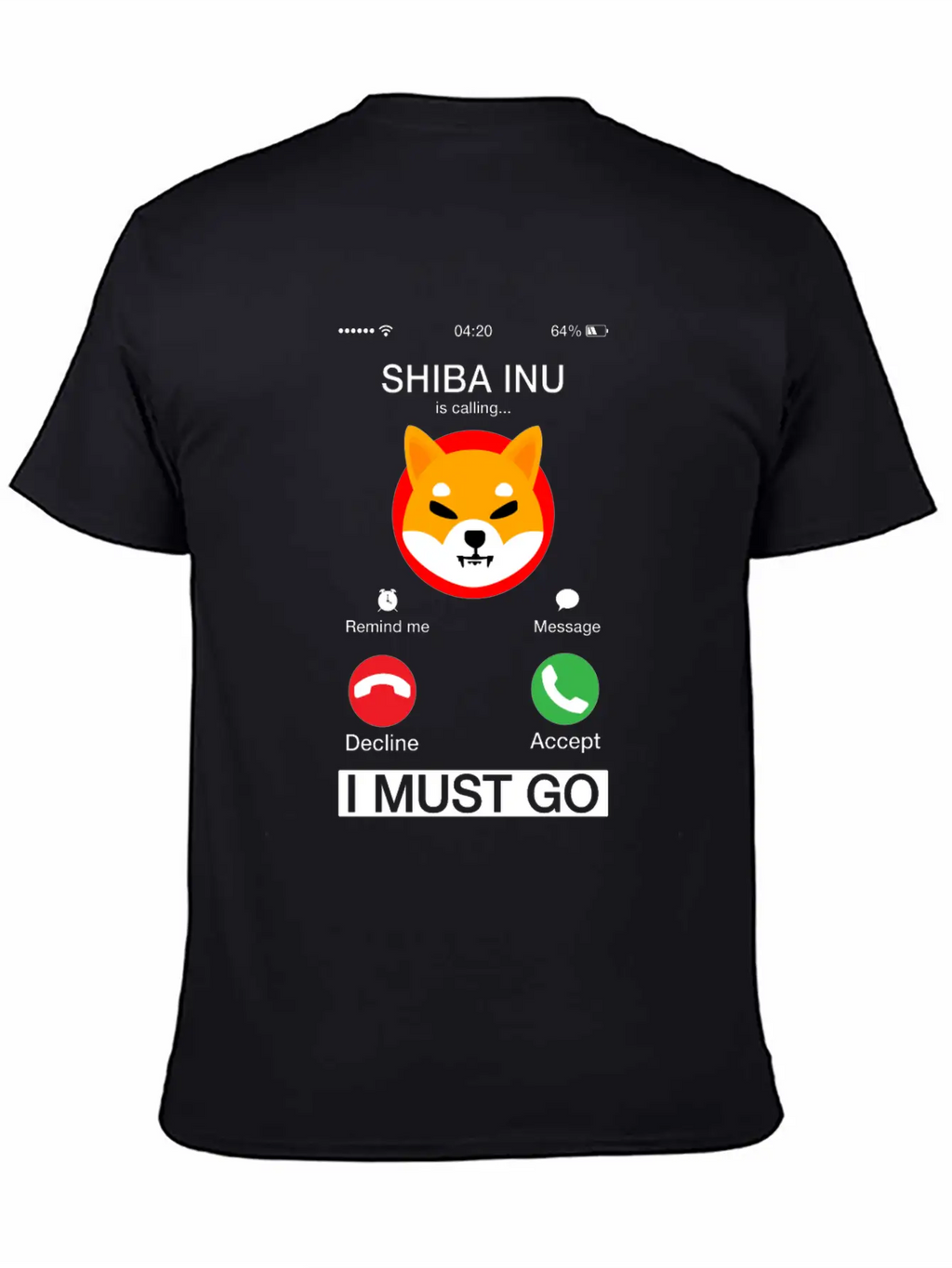 Shiba Inu Is Calling And I Must Go Funny Phone Classic Cotton Tee – Unisex Comfort For Any Season