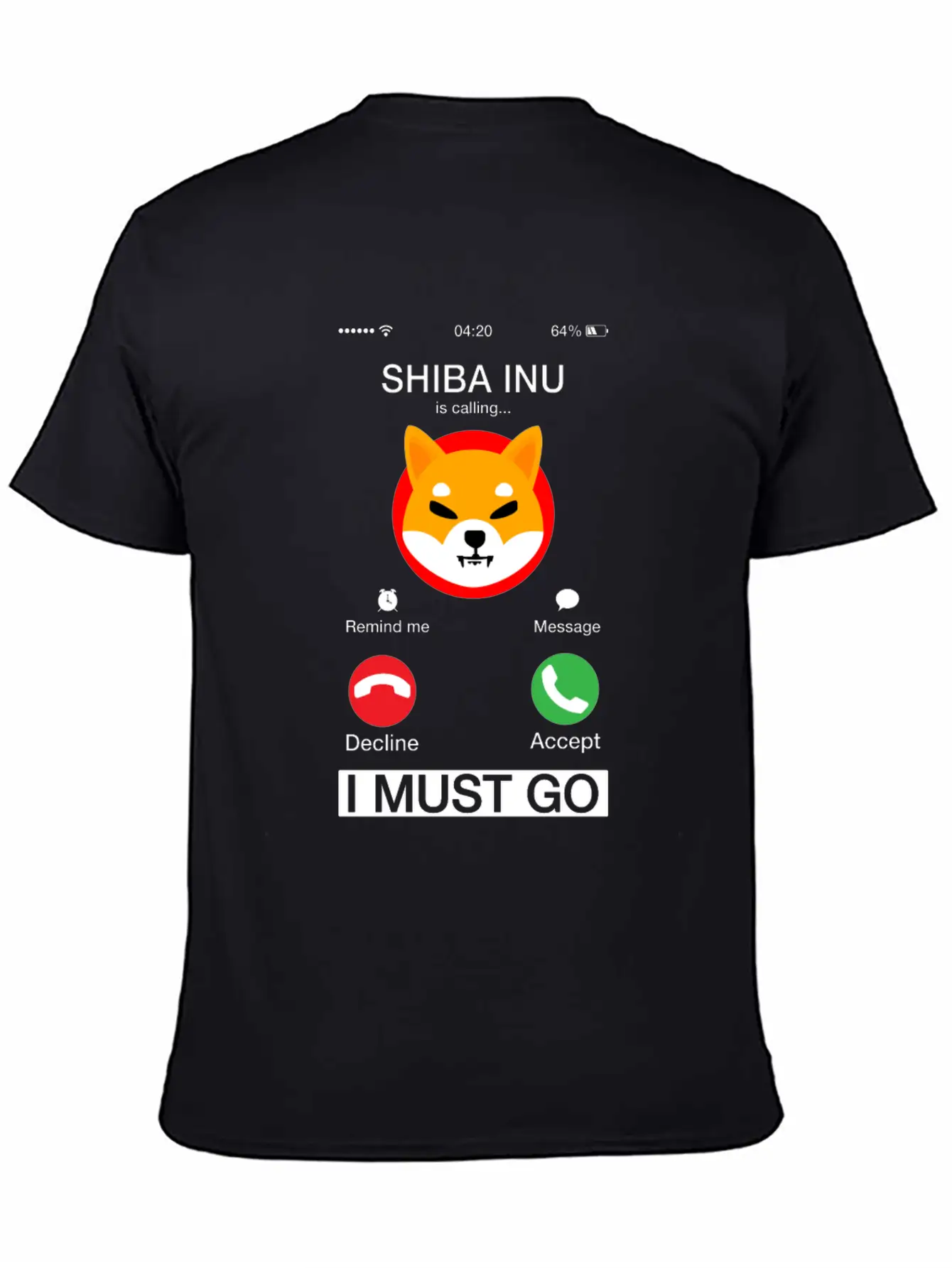 Shiba Inu Is Calling And I Must Go Funny Phone Classic Cotton Tee – Unisex Comfort For Any Season
