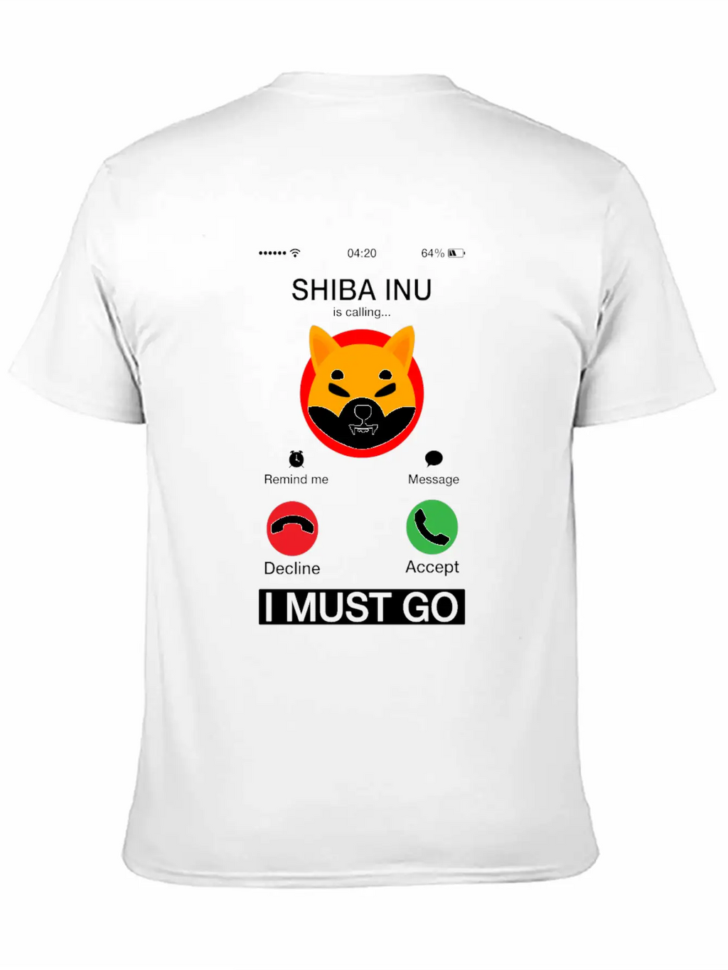 Shiba Inu Is Calling And I Must Go Funny Phone Classic Cotton Tee – Unisex Comfort For Any Season