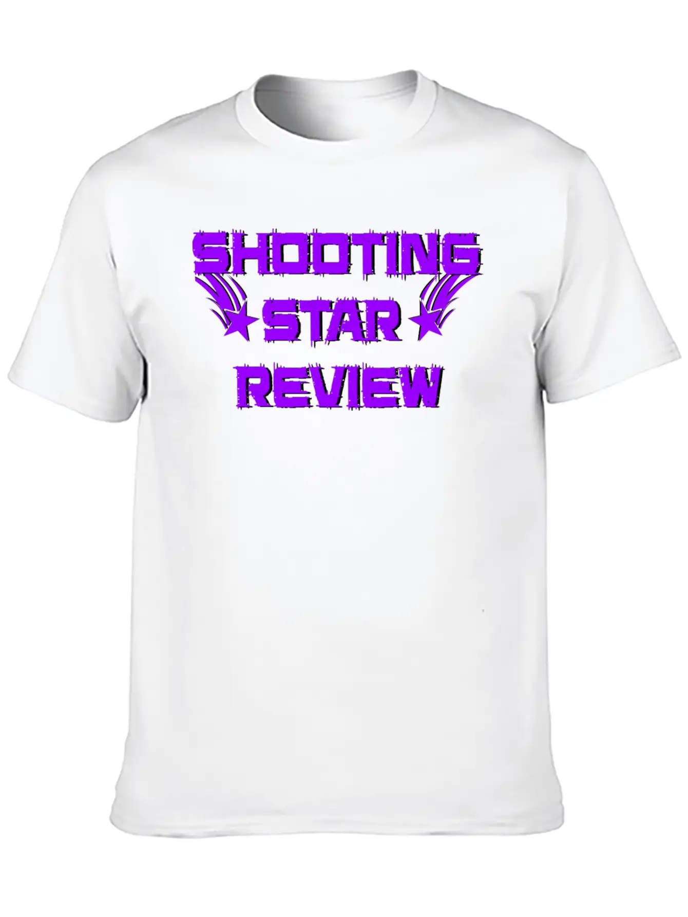 Shooting Star Review Purple Logo Breathable Soft Cotton T-Shirt – Timeless Casual Look