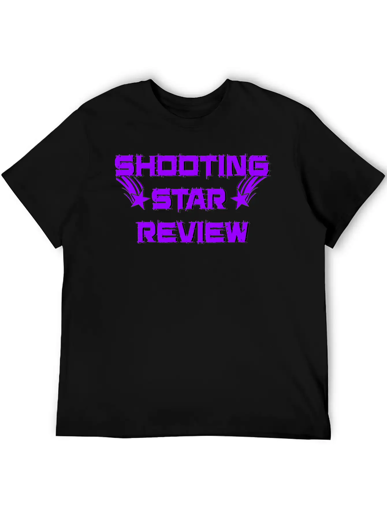 Shooting Star Review Purple Logo Breathable Soft Cotton T-Shirt – Timeless Casual Look