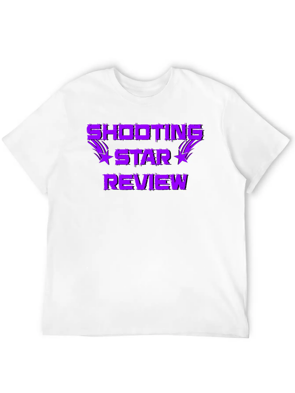 Shooting Star Review Purple Logo Breathable Soft Cotton T-Shirt – Timeless Casual Look
