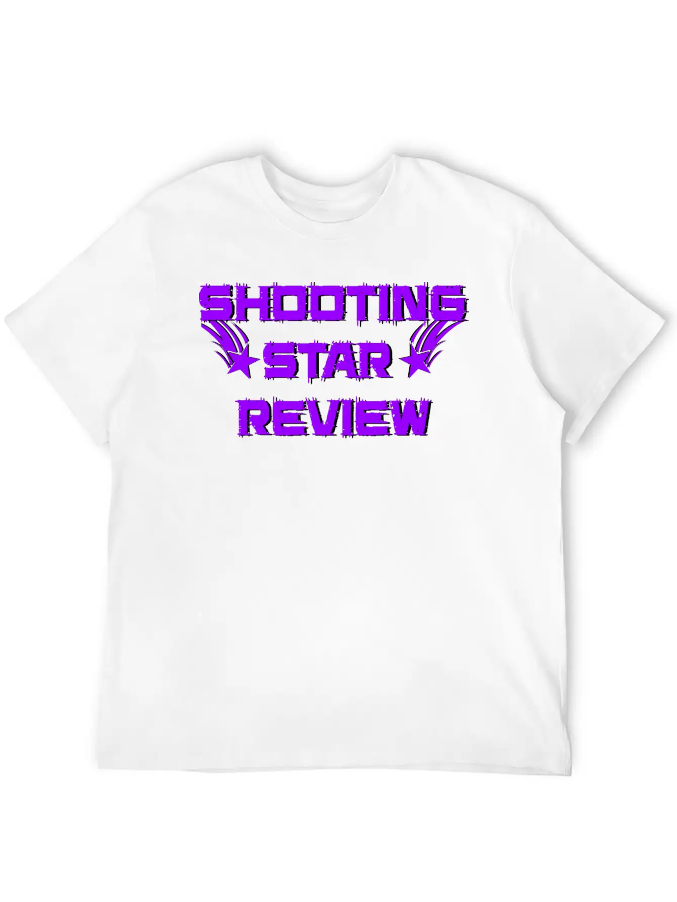 Shooting Star Review Purple Logo Breathable Soft Cotton T-Shirt – Timeless Casual Look
