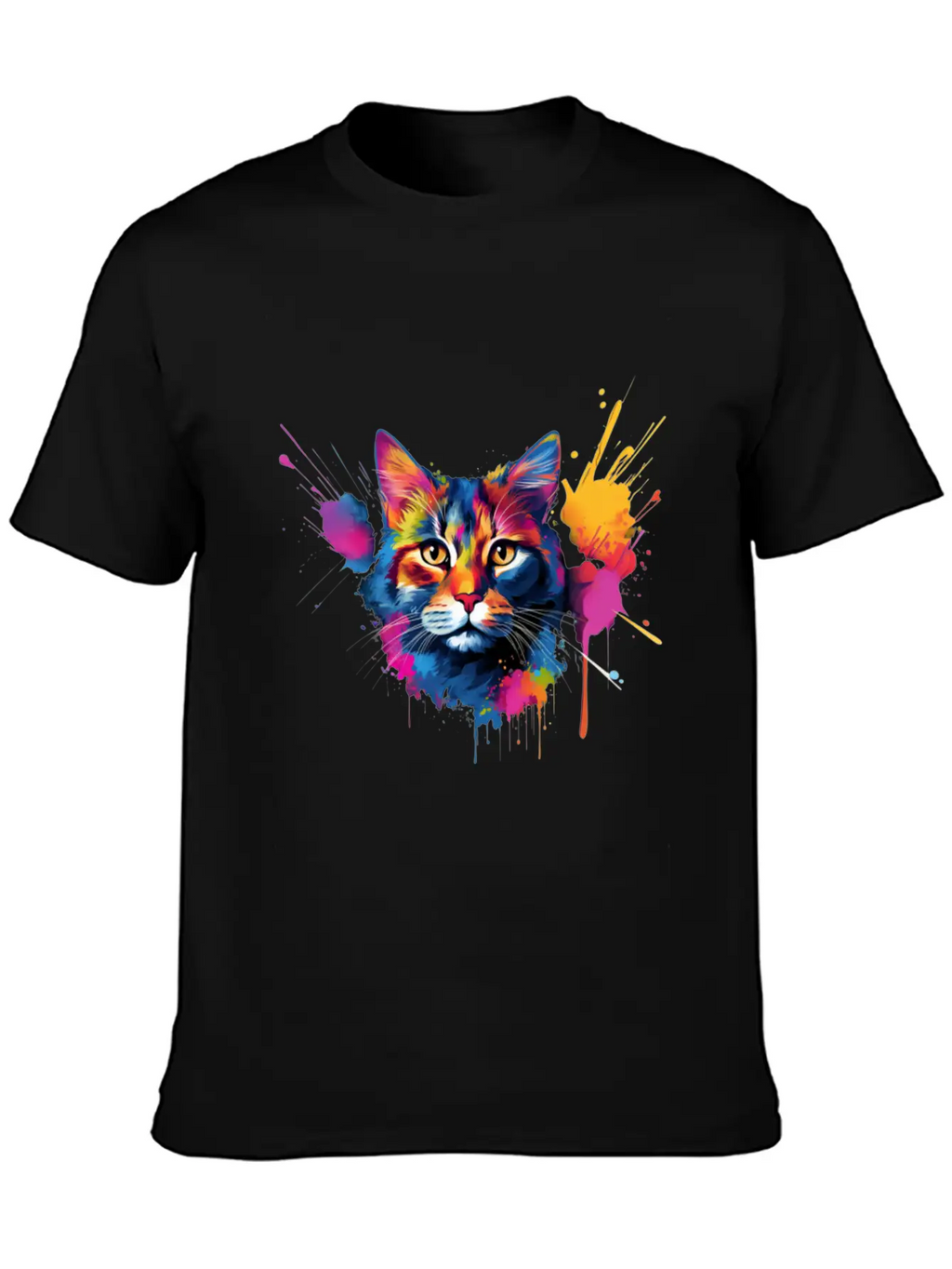Shorthair Domestic Cat Vivid Art Classic Cotton Tee – Unisex Comfort For Any Season