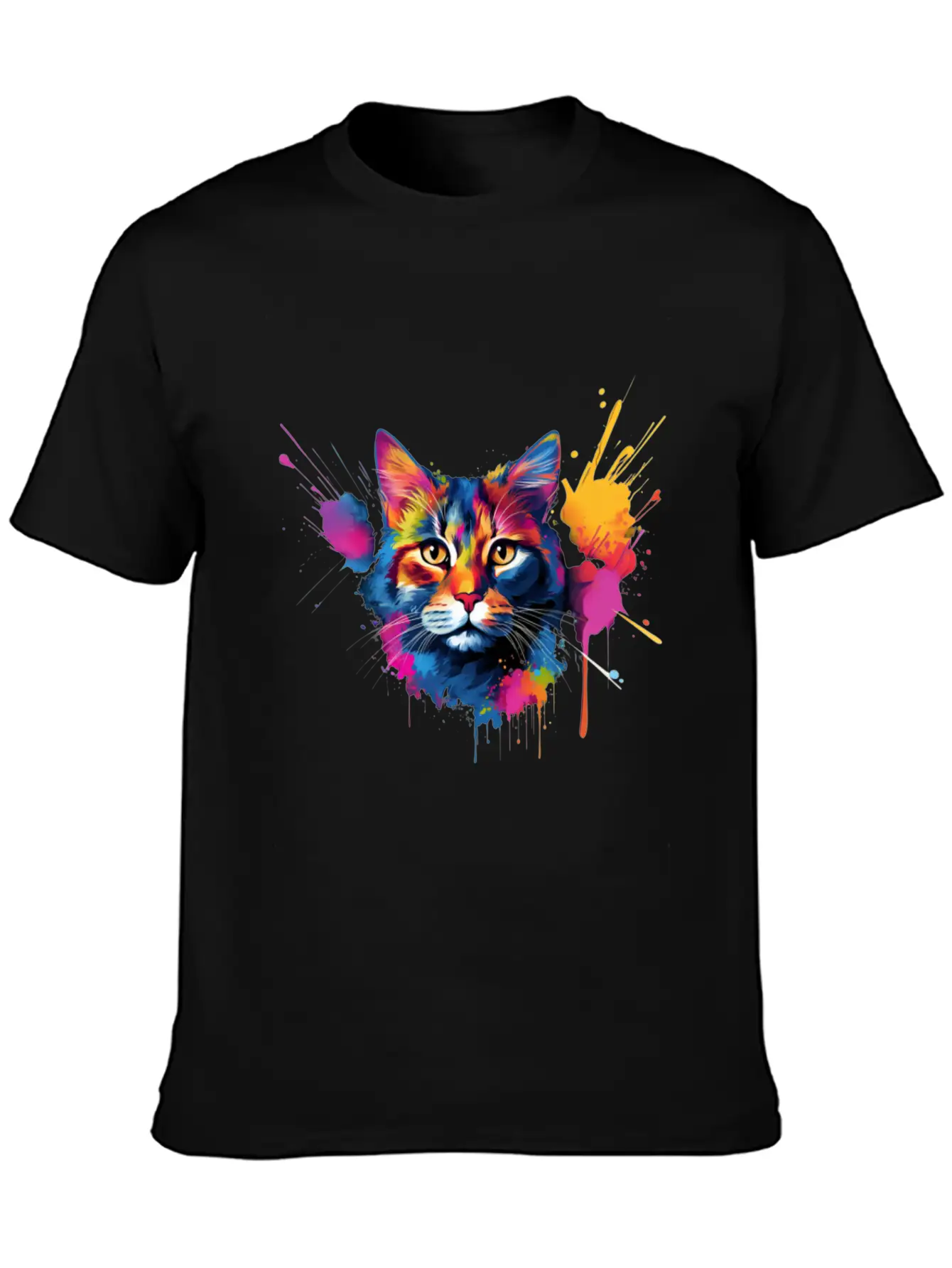 Shorthair Domestic Cat Vivid Art Classic Cotton Tee – Unisex Comfort For Any Season