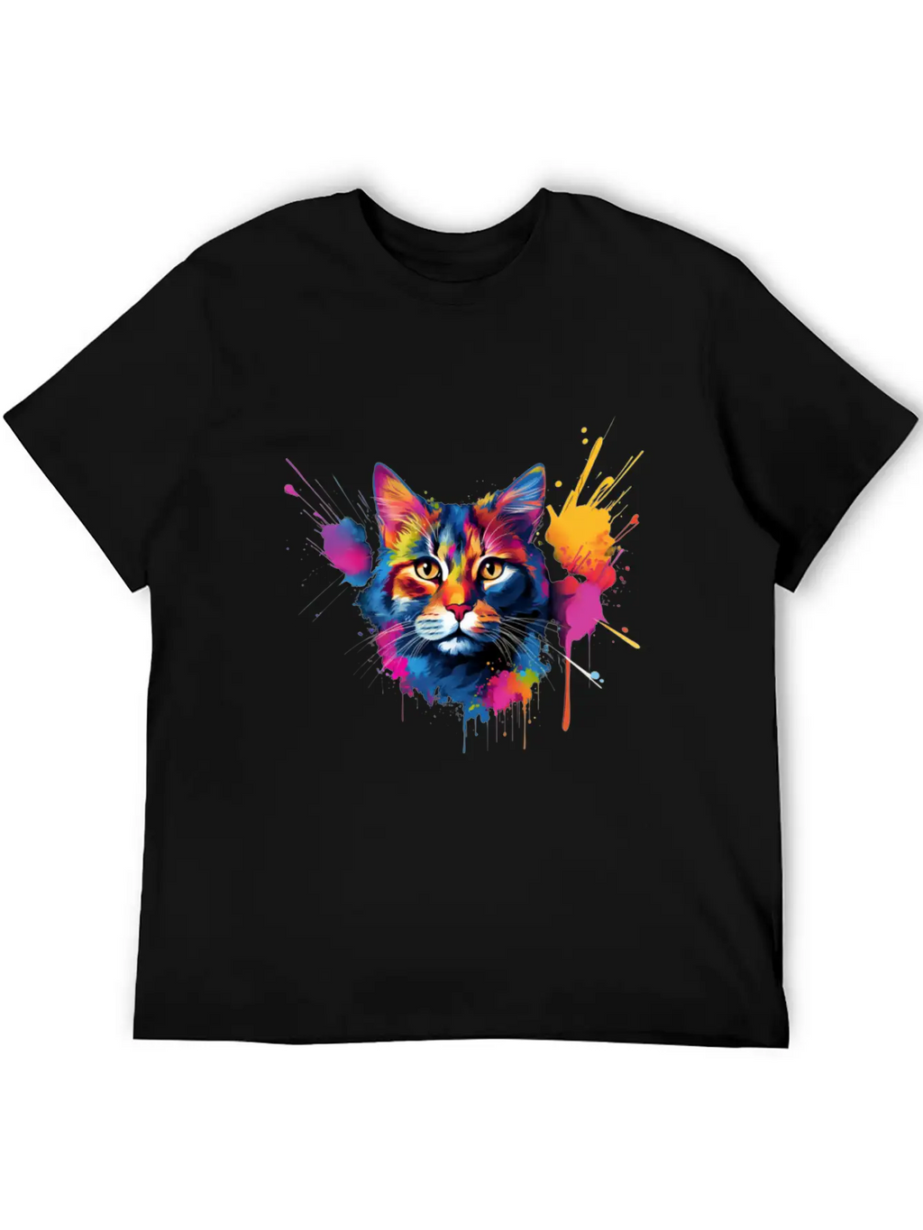 Shorthair Domestic Cat Vivid Art Classic Cotton Tee – Unisex Comfort For Any Season