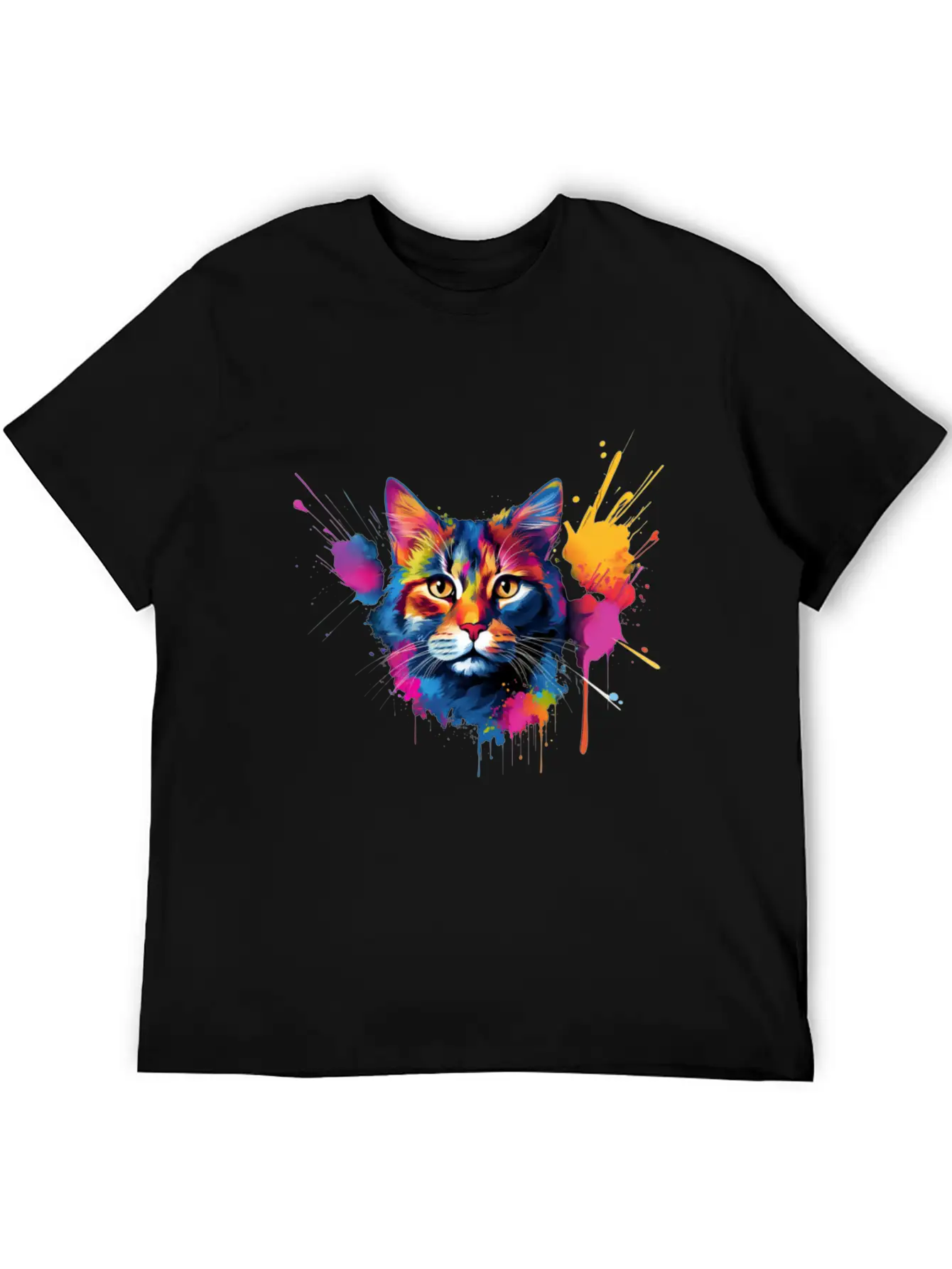 Shorthair Domestic Cat Vivid Art Classic Cotton Tee – Unisex Comfort For Any Season
