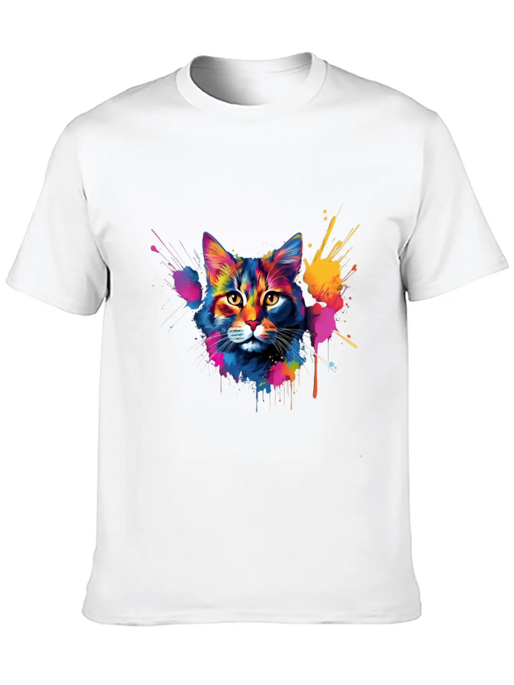 Shorthair Domestic Cat Vivid Art Classic Cotton Tee – Unisex Comfort For Any Season