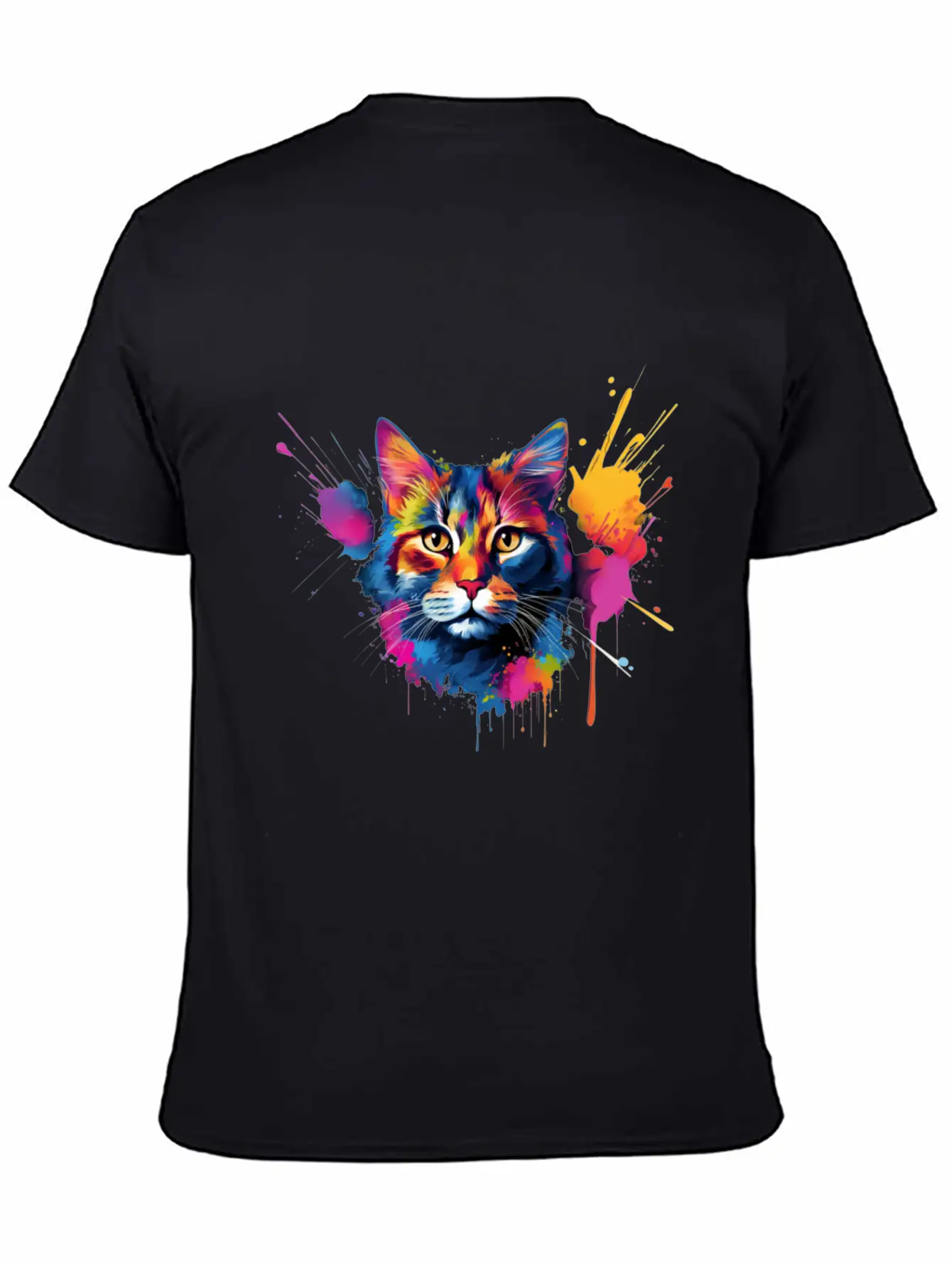 Shorthair Domestic Cat Vivid Art Classic Cotton Tee – Unisex Comfort For Any Season