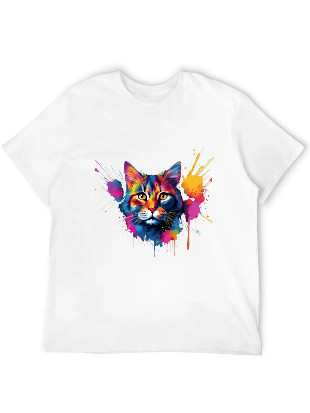 Shorthair Domestic Cat Vivid Art Classic Cotton Tee – Unisex Comfort For Any Season