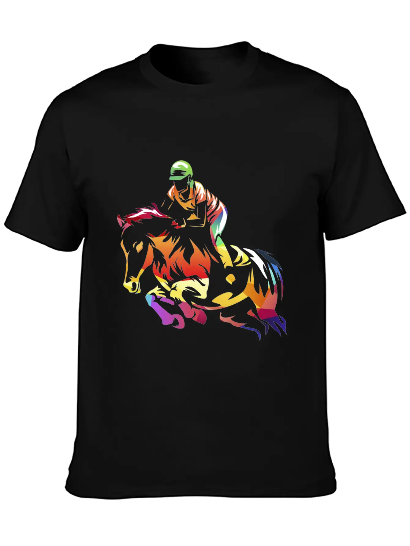Show Jumping Gift Breathable Soft Cotton T-Shirt – Timeless Casual Look