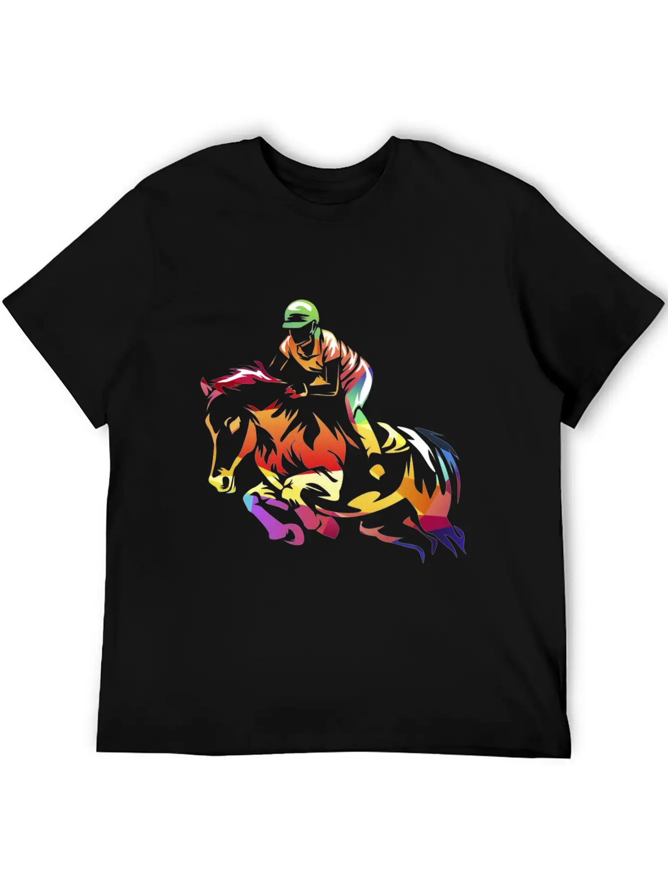 Show Jumping Gift Breathable Soft Cotton T-Shirt – Timeless Casual Look
