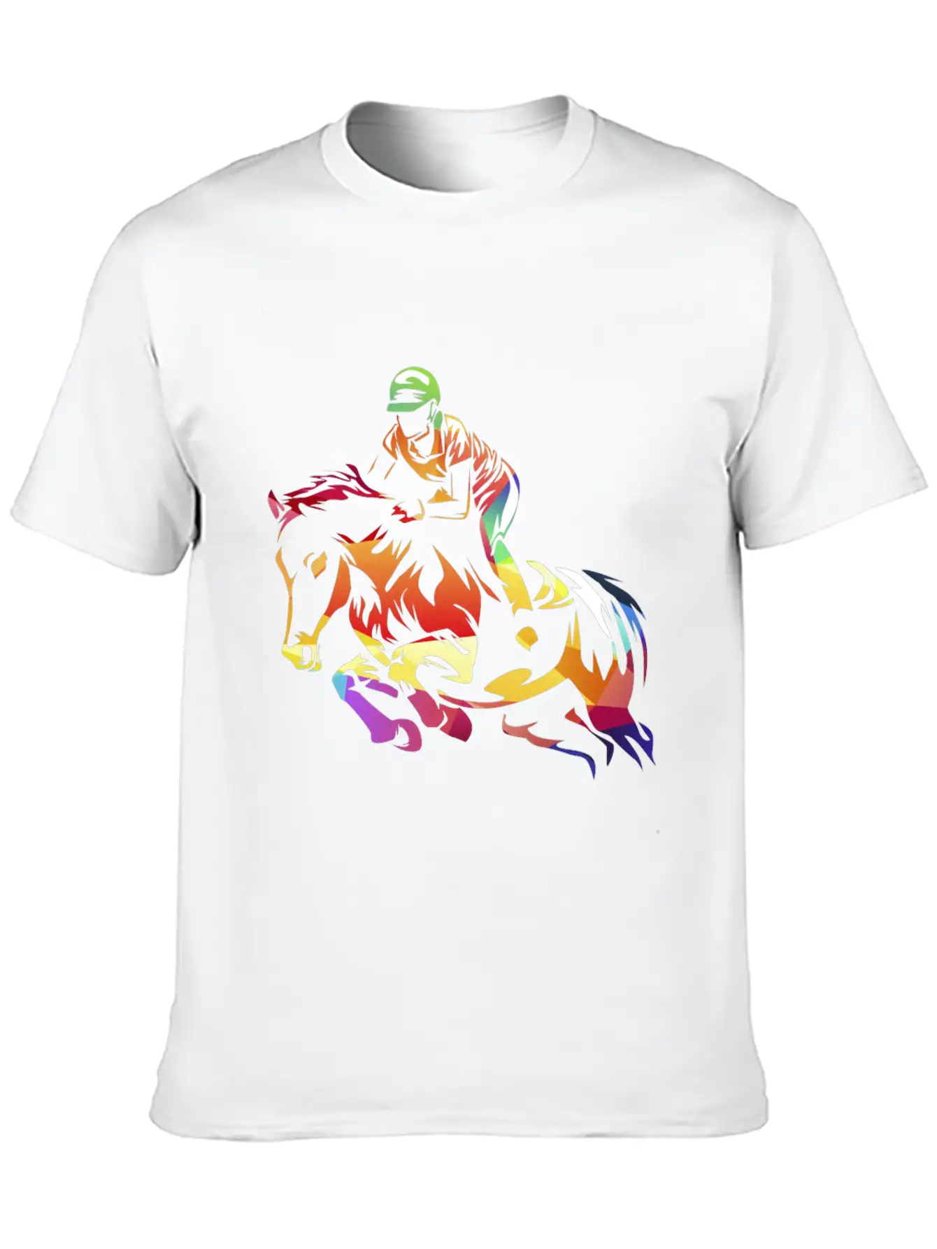Show Jumping Gift Breathable Soft Cotton T-Shirt – Timeless Casual Look