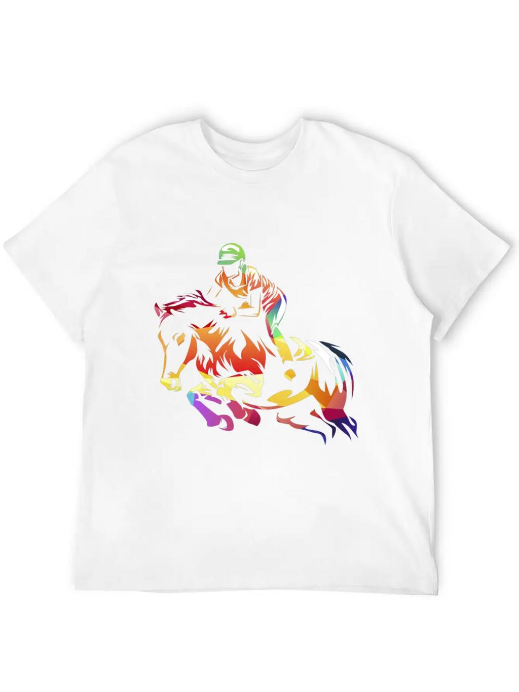 Show Jumping Gift Breathable Soft Cotton T-Shirt – Timeless Casual Look