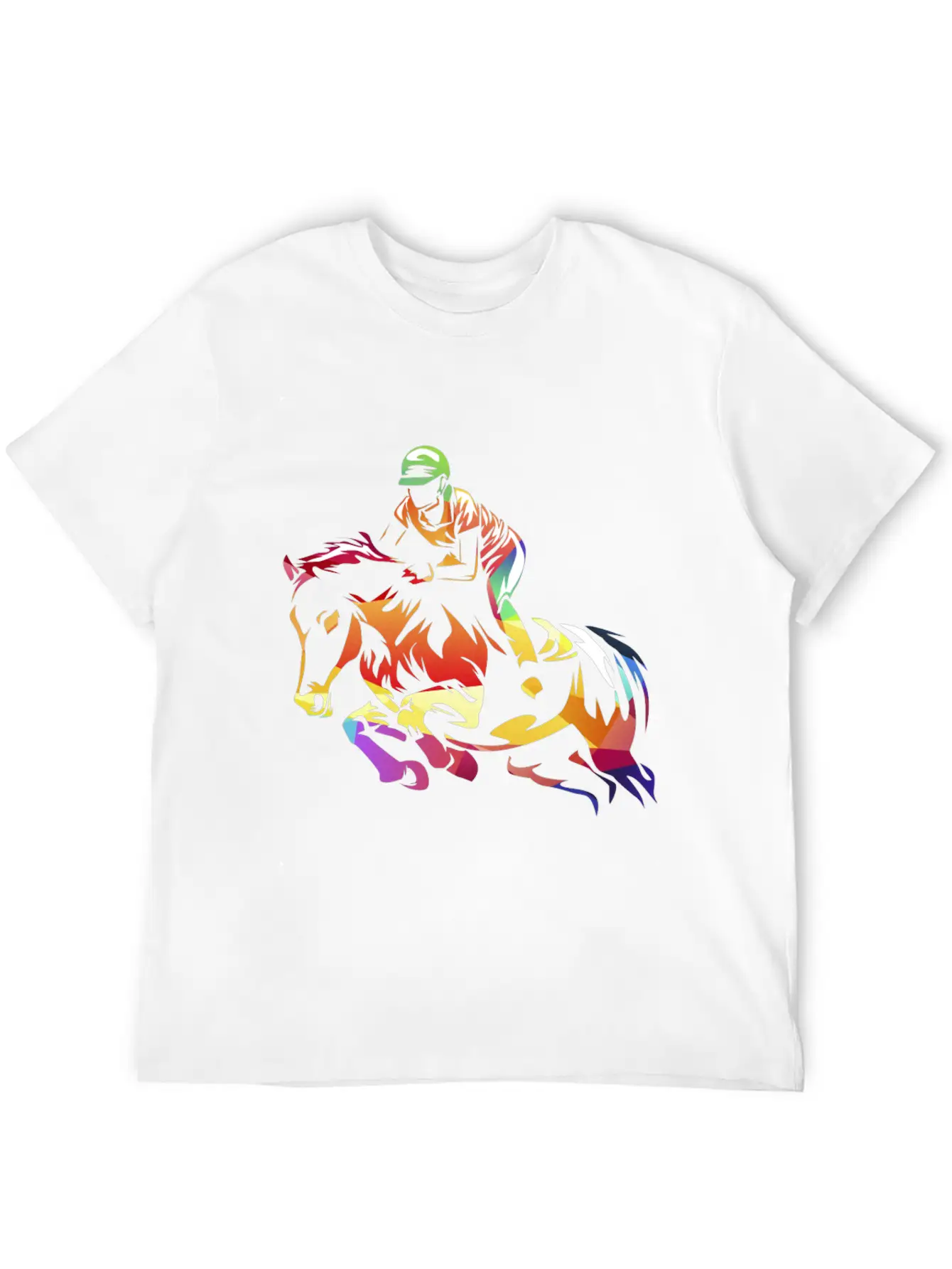 Show Jumping Gift Breathable Soft Cotton T-Shirt – Timeless Casual Look