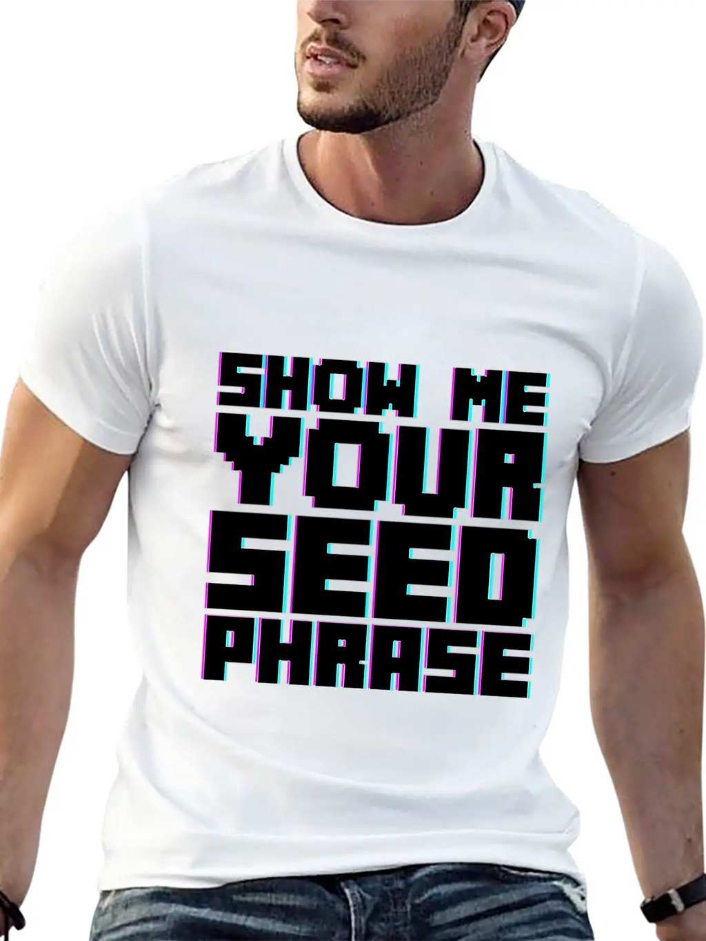 Show Me Your Seed Phrase 2 Breathable Soft Cotton T-Shirt – Timeless Casual Look