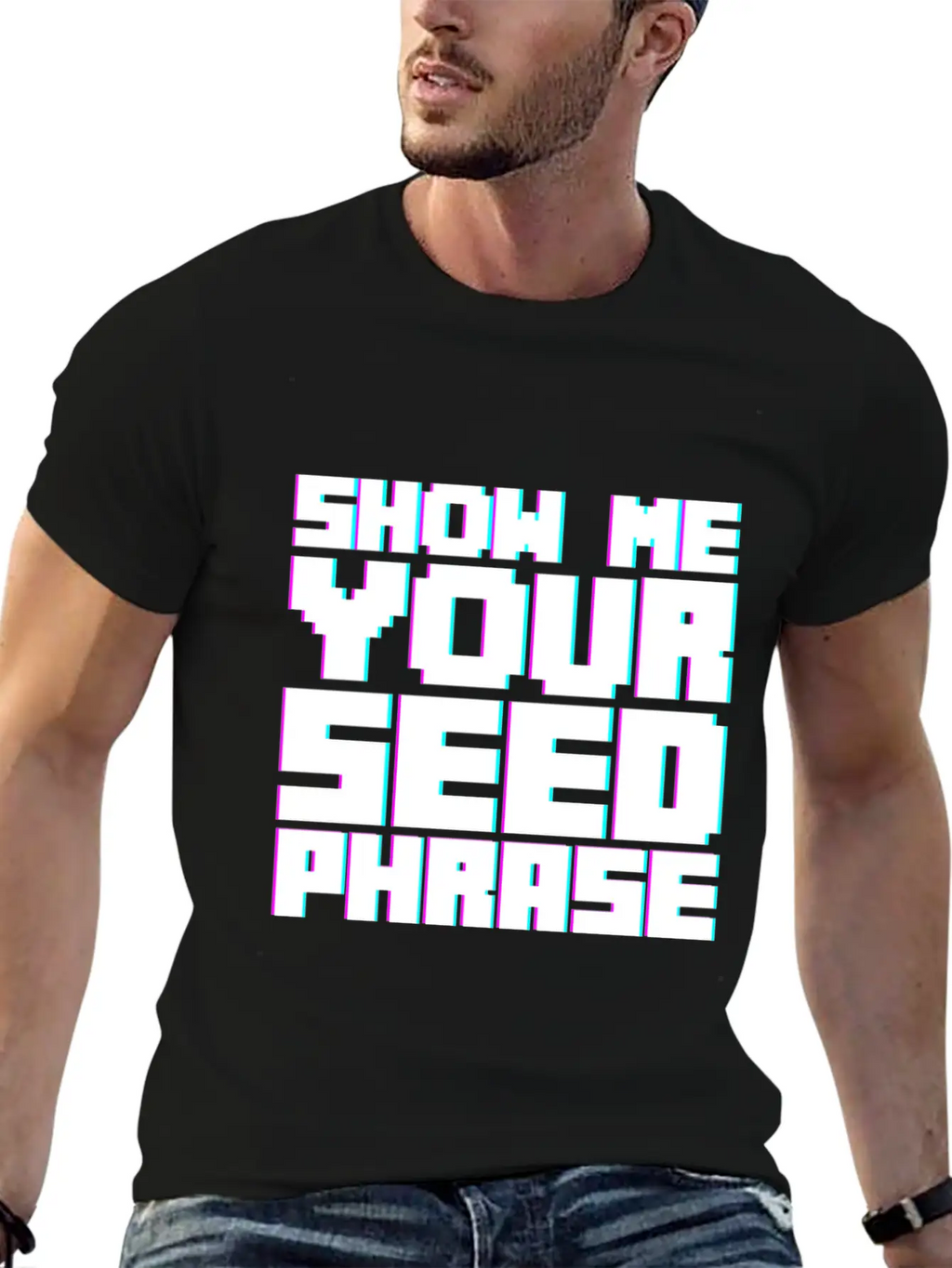 Show Me Your Seed Phrase 2 Breathable Soft Cotton T-Shirt – Timeless Casual Look