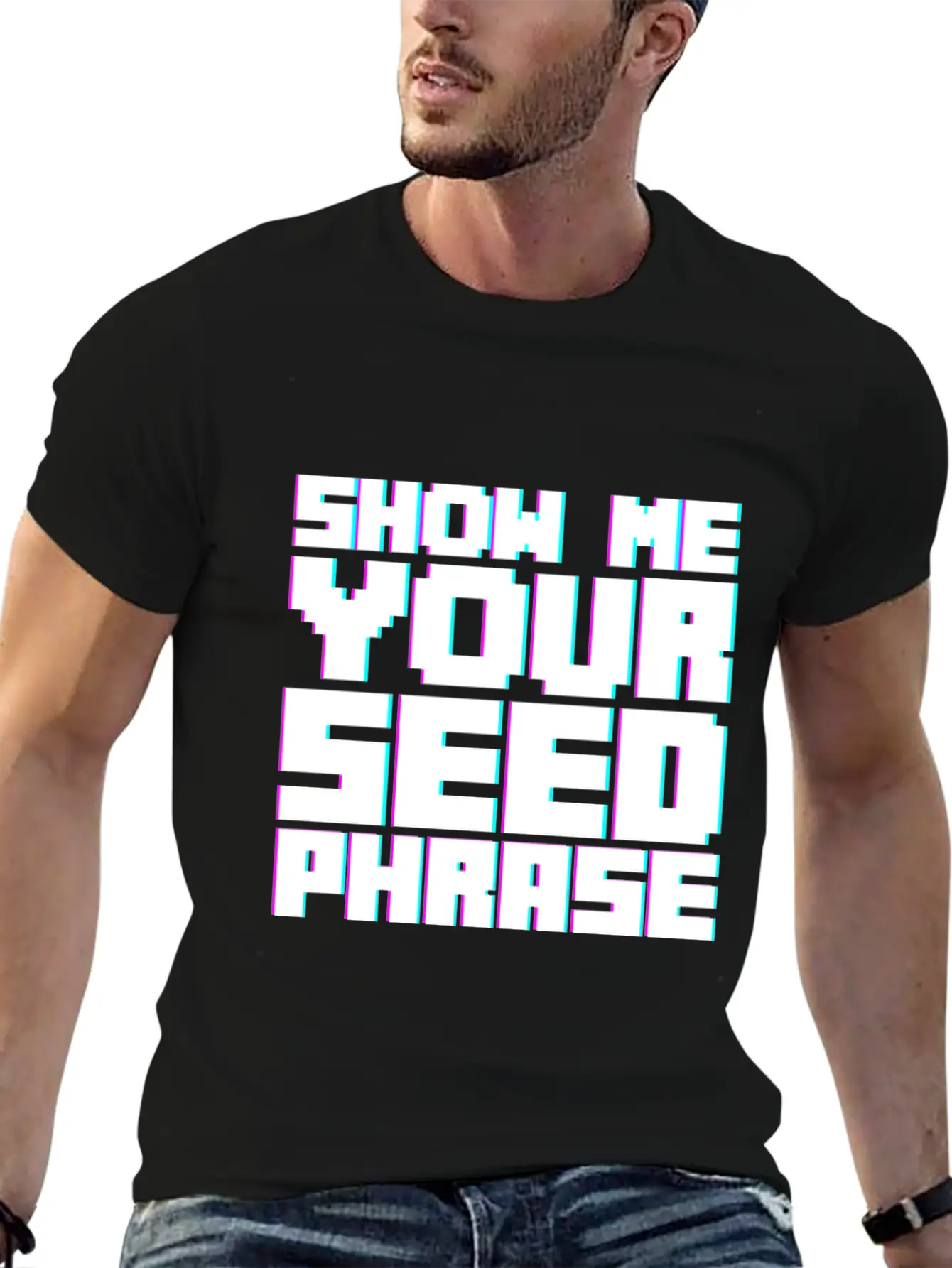Show Me Your Seed Phrase 2 Breathable Soft Cotton T-Shirt – Timeless Casual Look