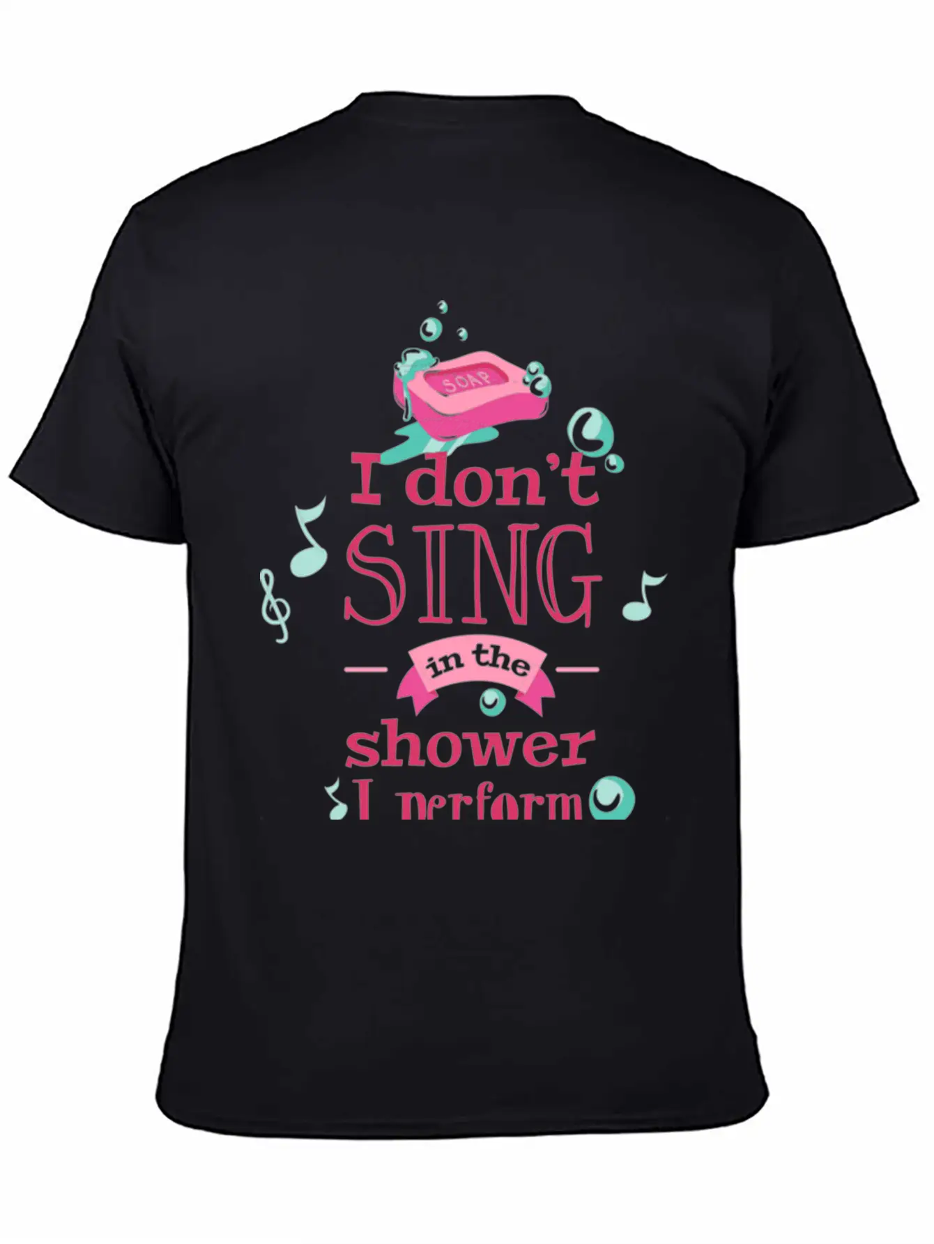 Shower Singing Breathable Graphic T-Shirt – Perfect For Casual Days