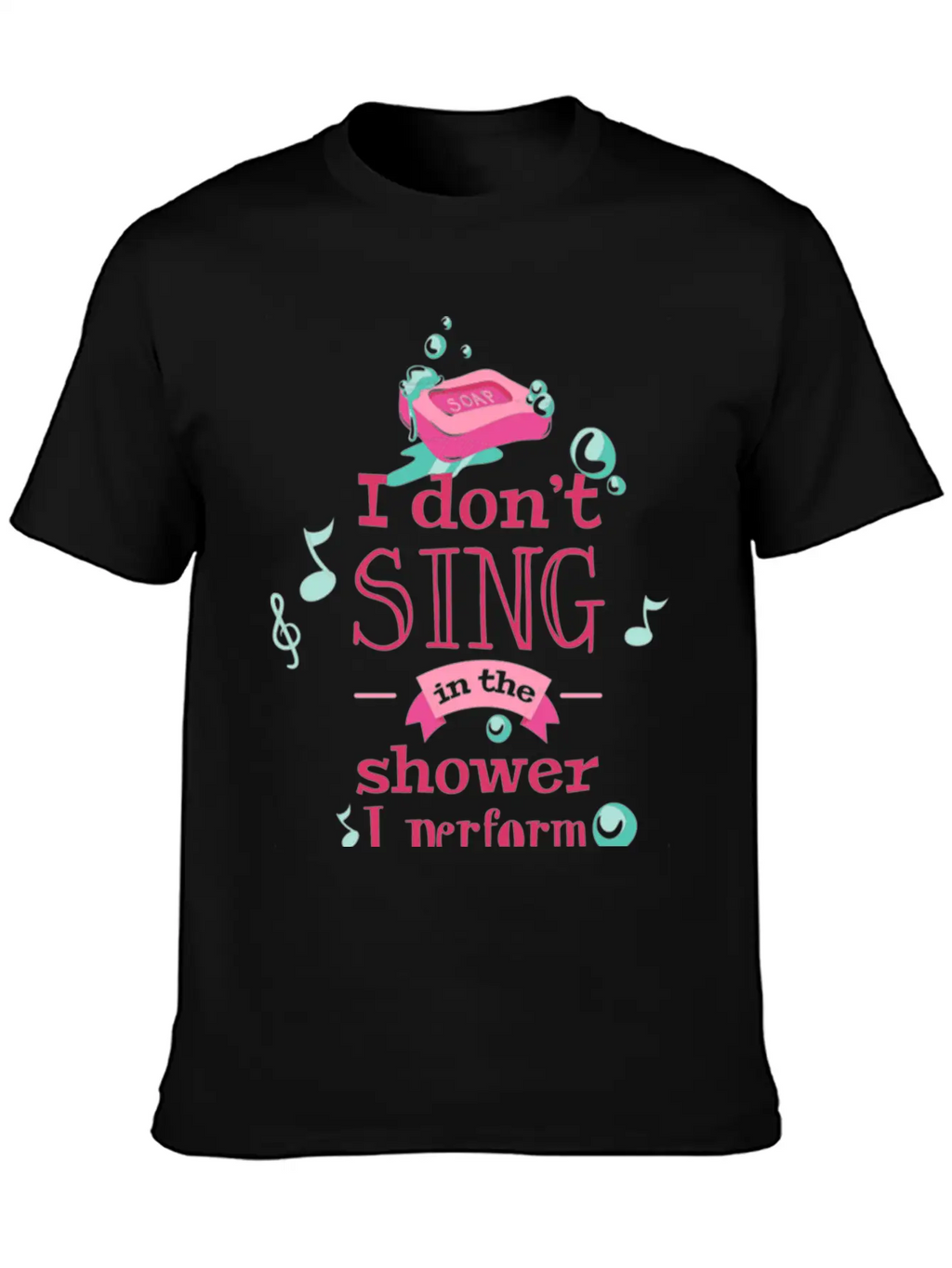 Shower Singing Breathable Graphic T-Shirt – Perfect For Casual Days