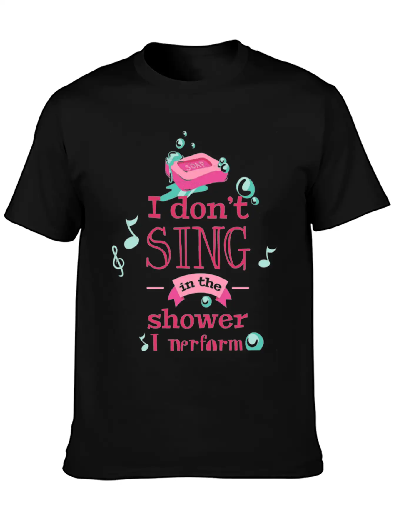 Shower Singing Breathable Graphic T-Shirt – Perfect For Casual Days